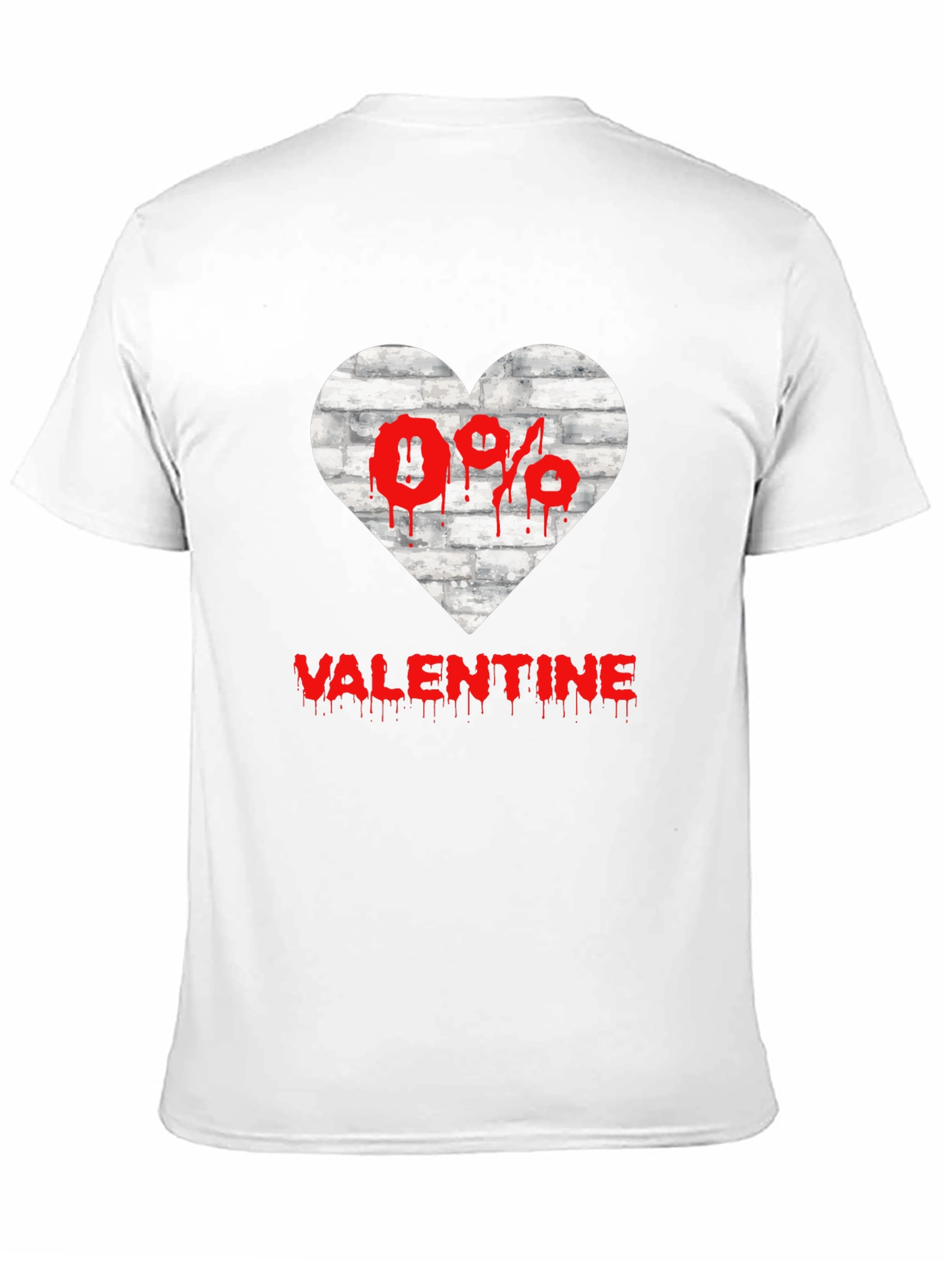 Anti Valentines Day Heart Graphic T-Shirt