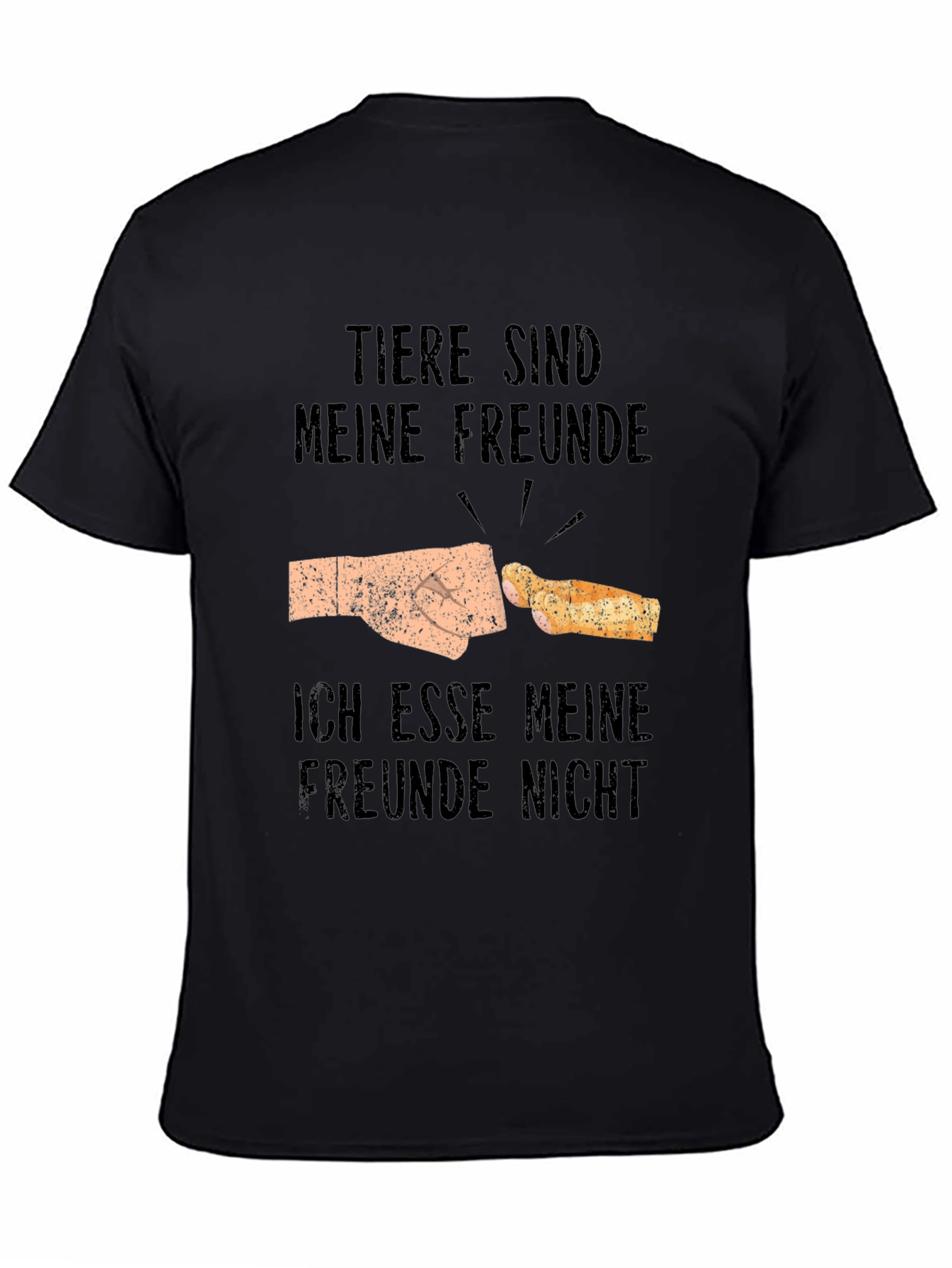 Vegan Humor T-Shirt - Tiere Sind Meine Freunde