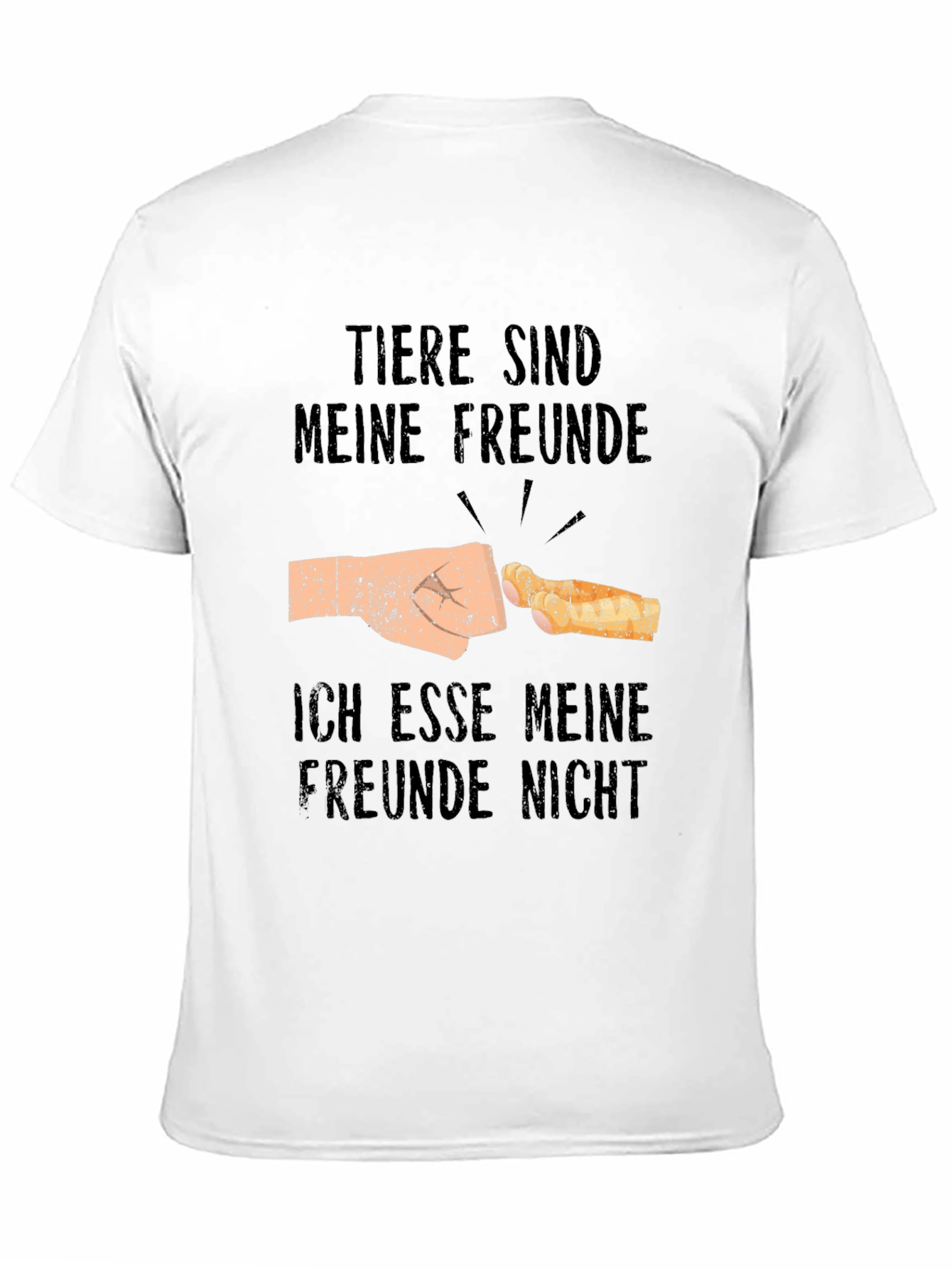 Vegan Humor T-Shirt - Tiere Sind Meine Freunde