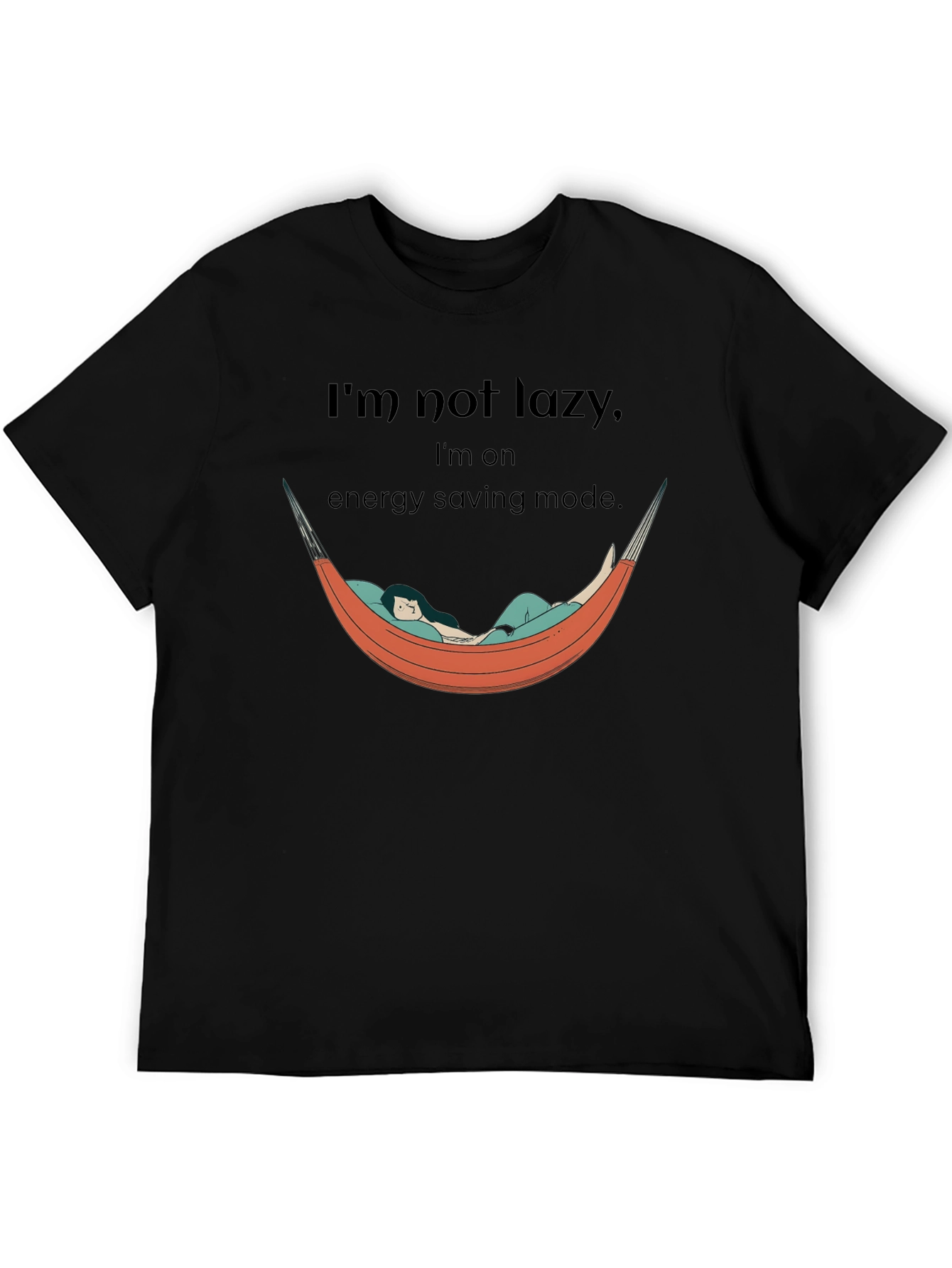 Im Not Lazy Energy Saving Mode Graphic T-Shirt