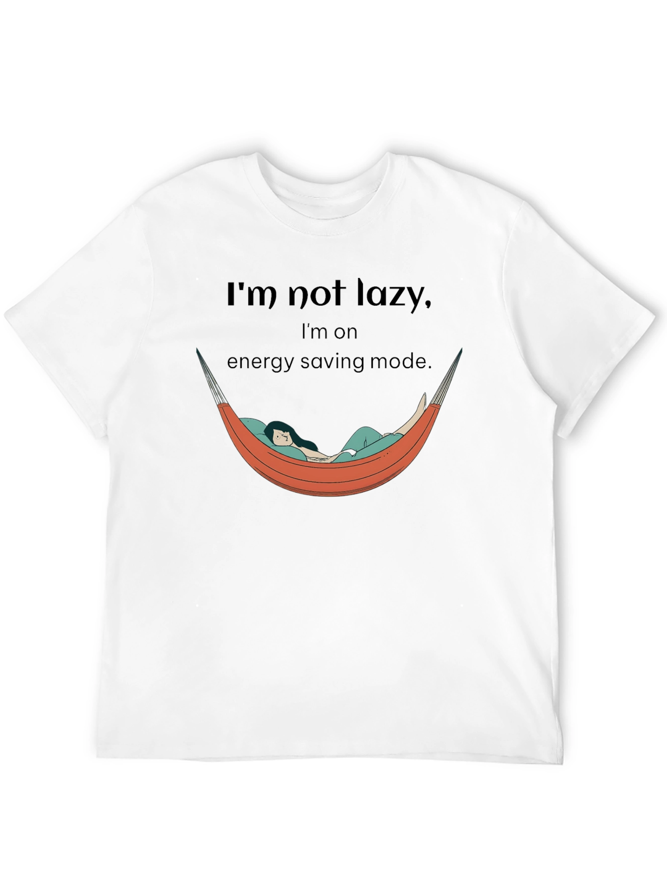 Im Not Lazy Energy Saving Mode Graphic T-Shirt
