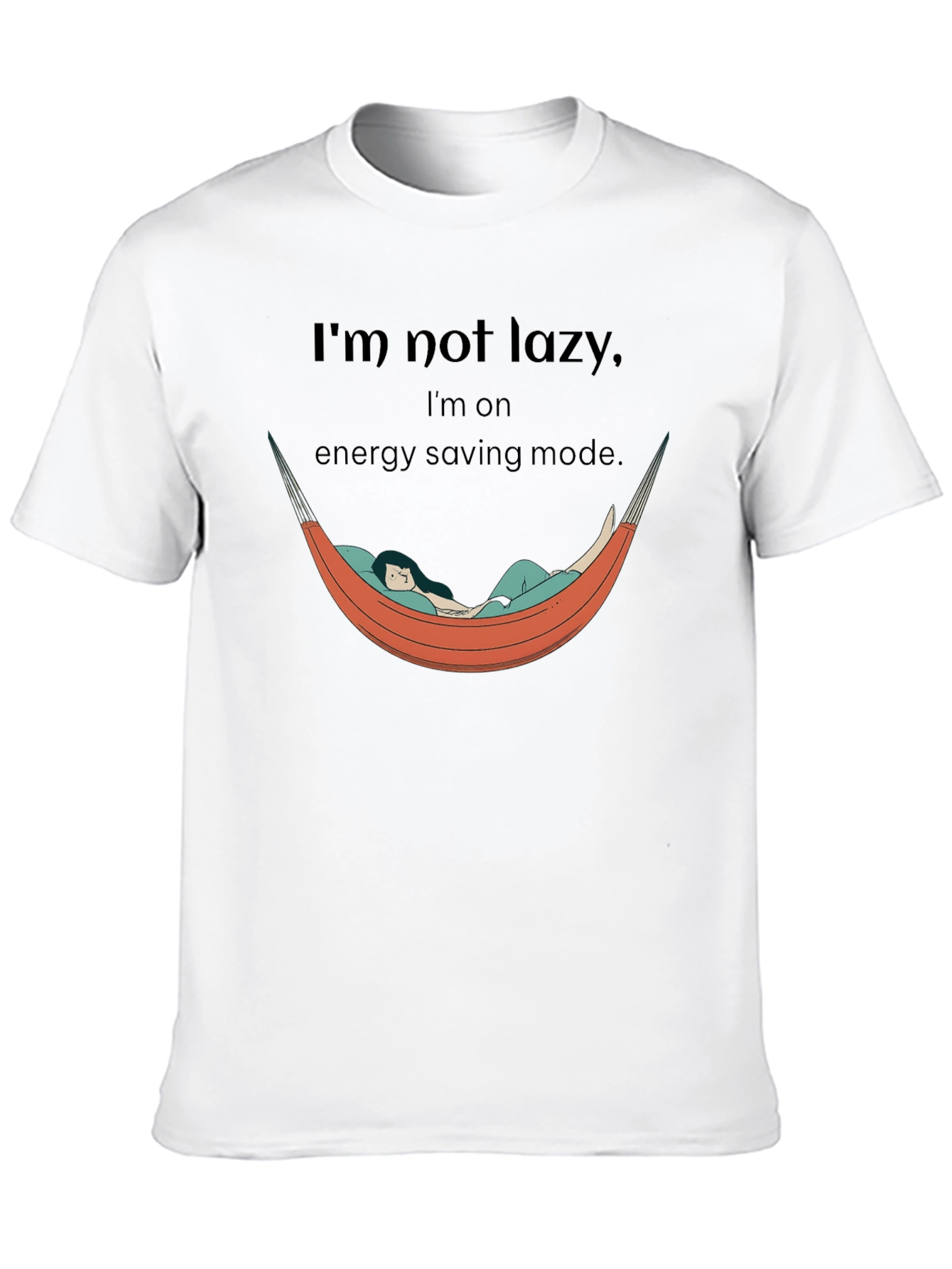 Im Not Lazy Energy Saving Mode Graphic T-Shirt