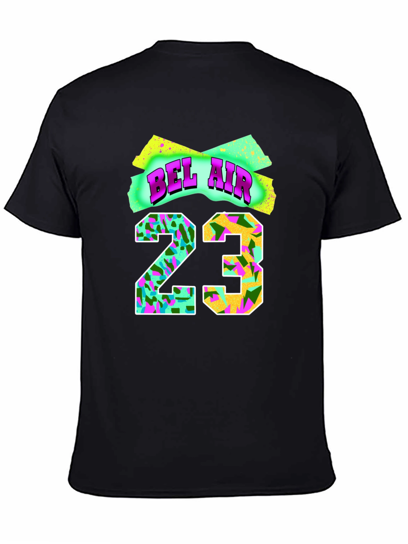 Bel-Air 23 Graphic Print Black T-Shirt