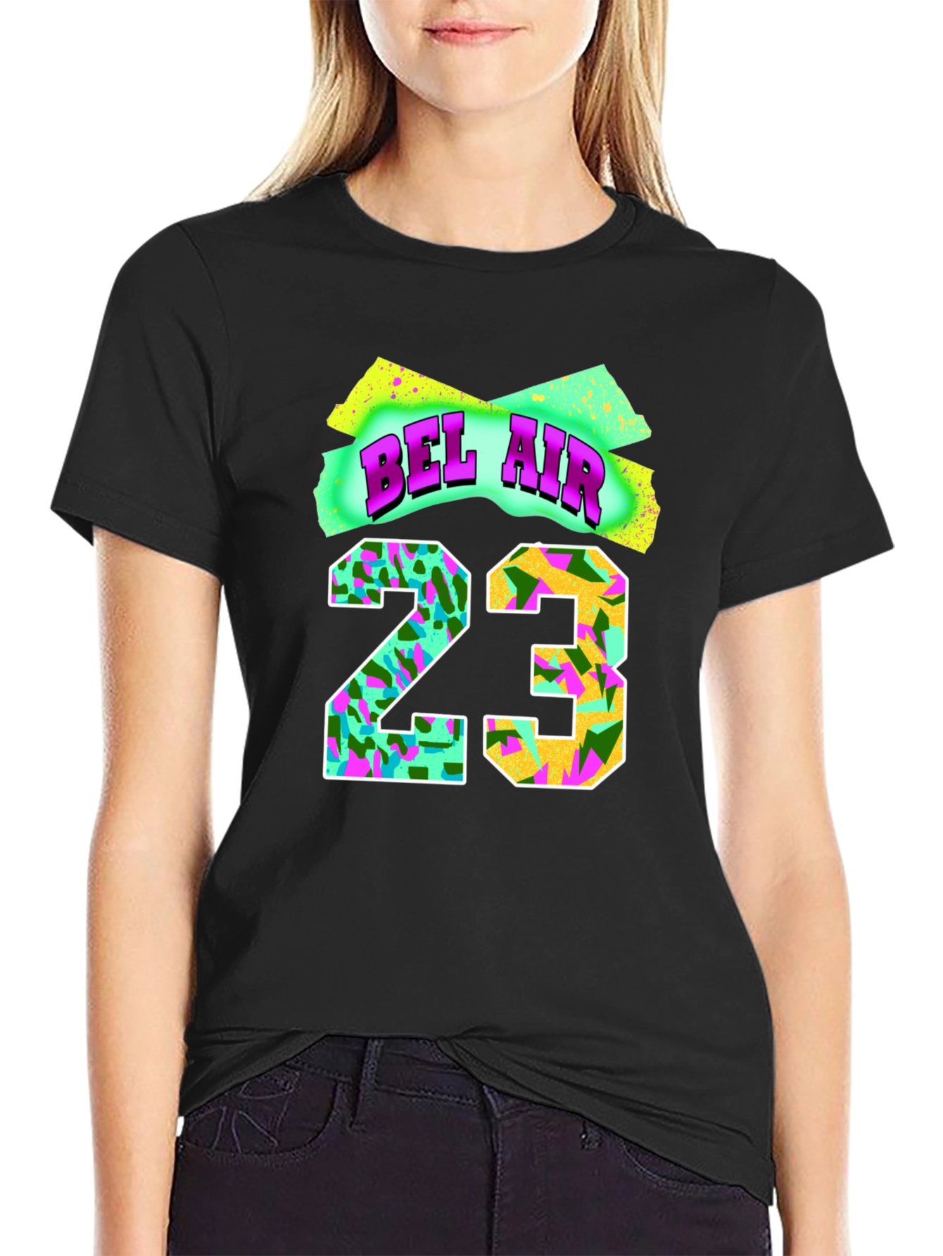 Bel-Air 23 Graphic Print Black T-Shirt