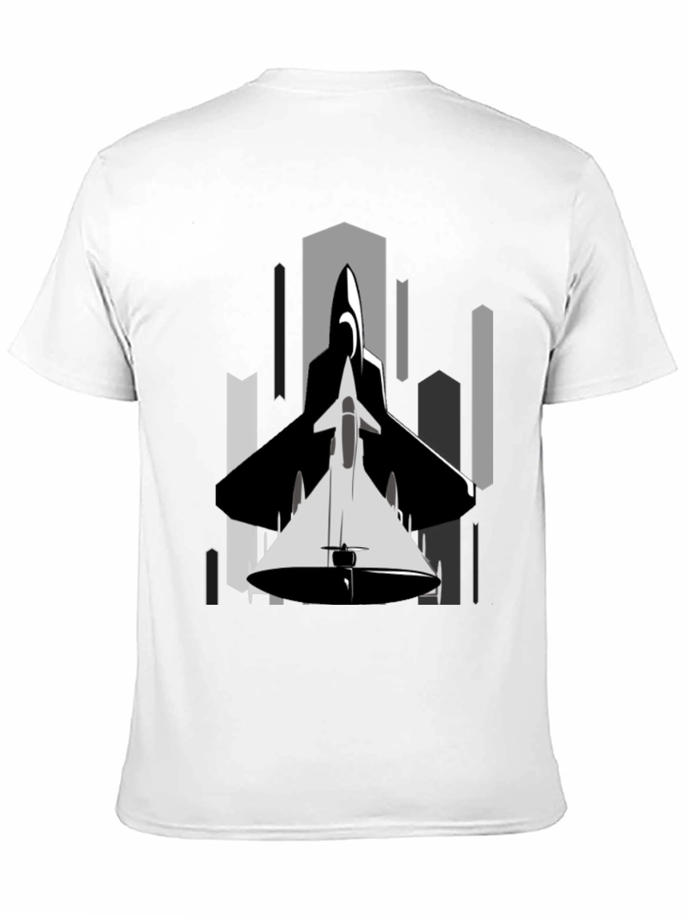 Stealth Jet Graphic Tee - Urban Style Black T-Shirt