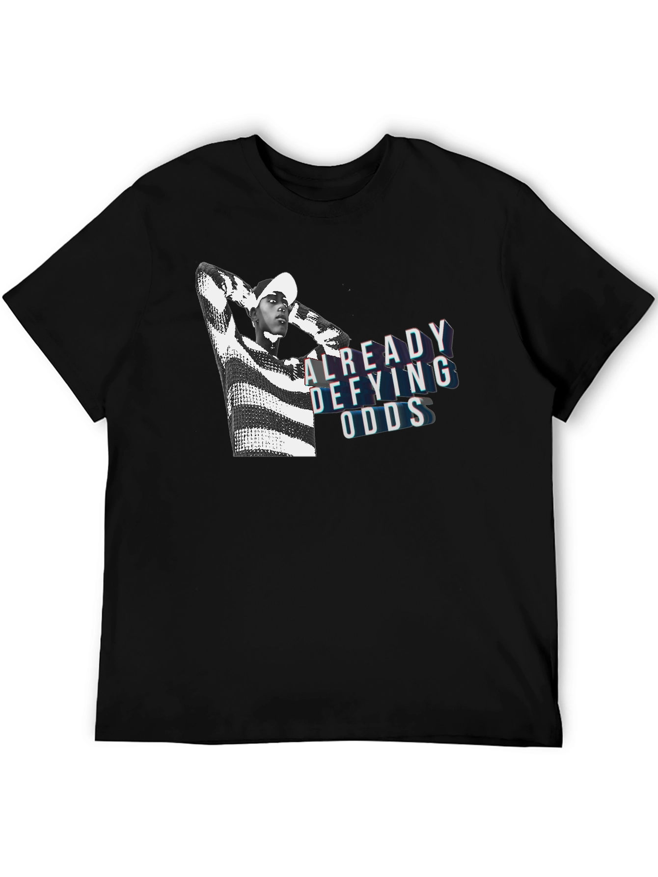 Already Defying Odds Graphic Tee - Bold Black
