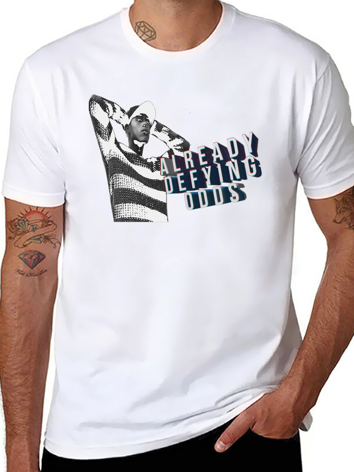 Already Defying Odds Graphic Tee - Bold Black