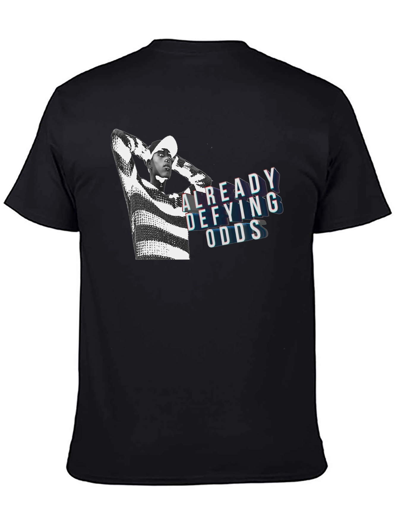Already Defying Odds Graphic Tee - Bold Black