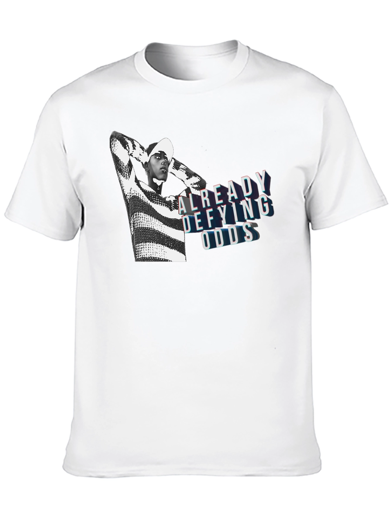 Already Defying Odds Graphic Tee - Bold Black