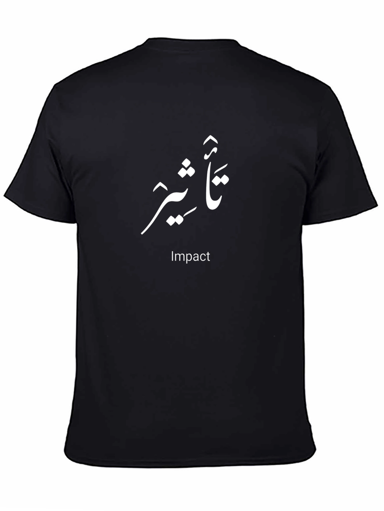 Impact Text Graphic Tee - Modern Style