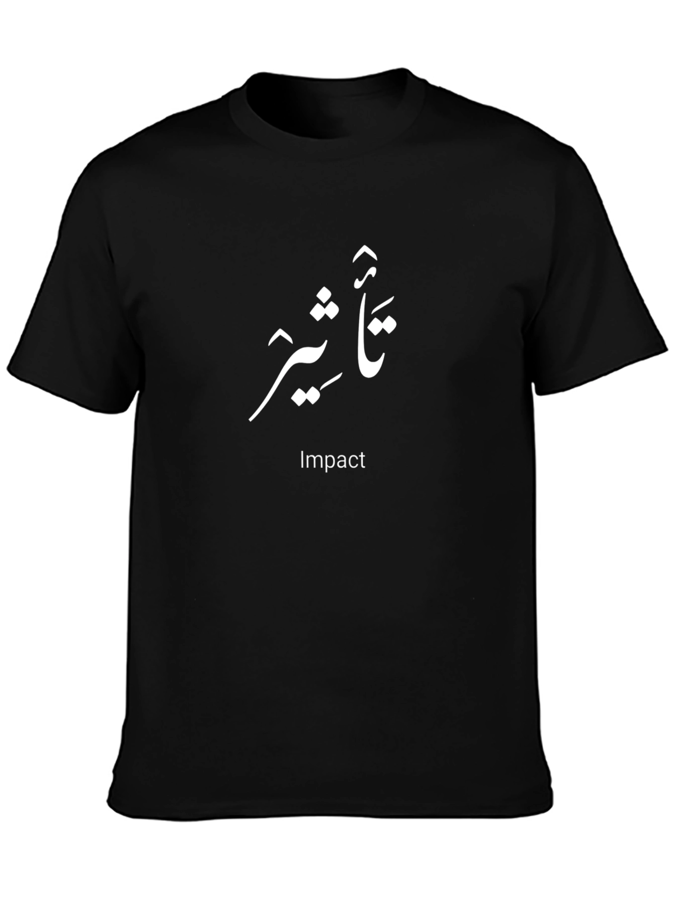Impact Text Graphic Tee - Modern Style