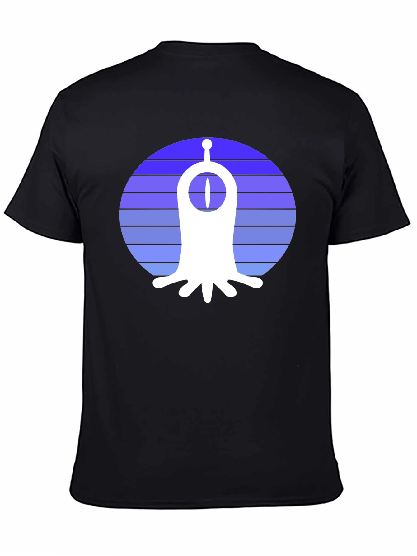 Retro Alien Graphic T-Shirt - Black