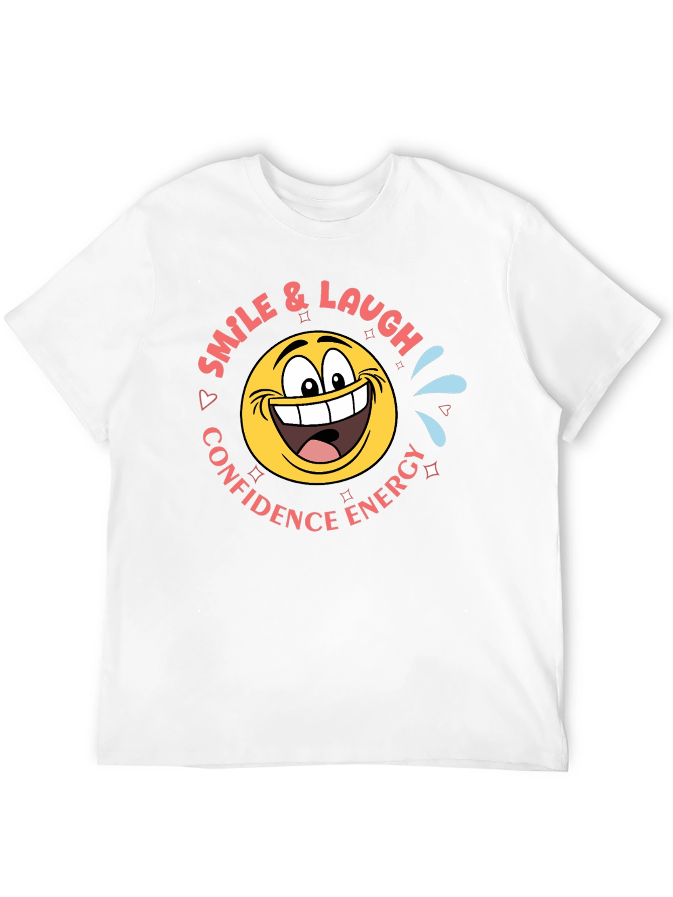Smile & Laugh Emoji T-Shirt - Black