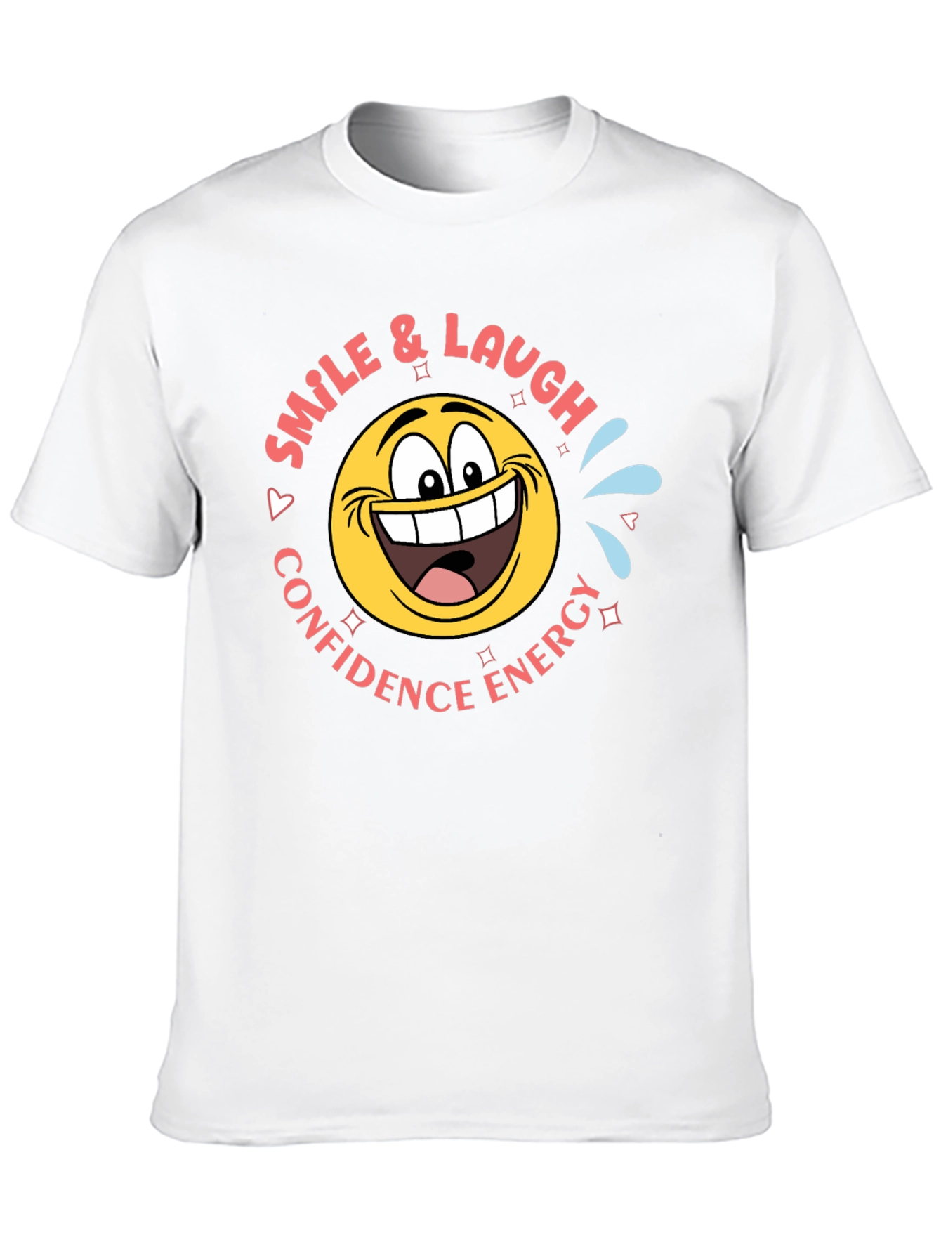 Smile & Laugh Emoji T-Shirt - Black