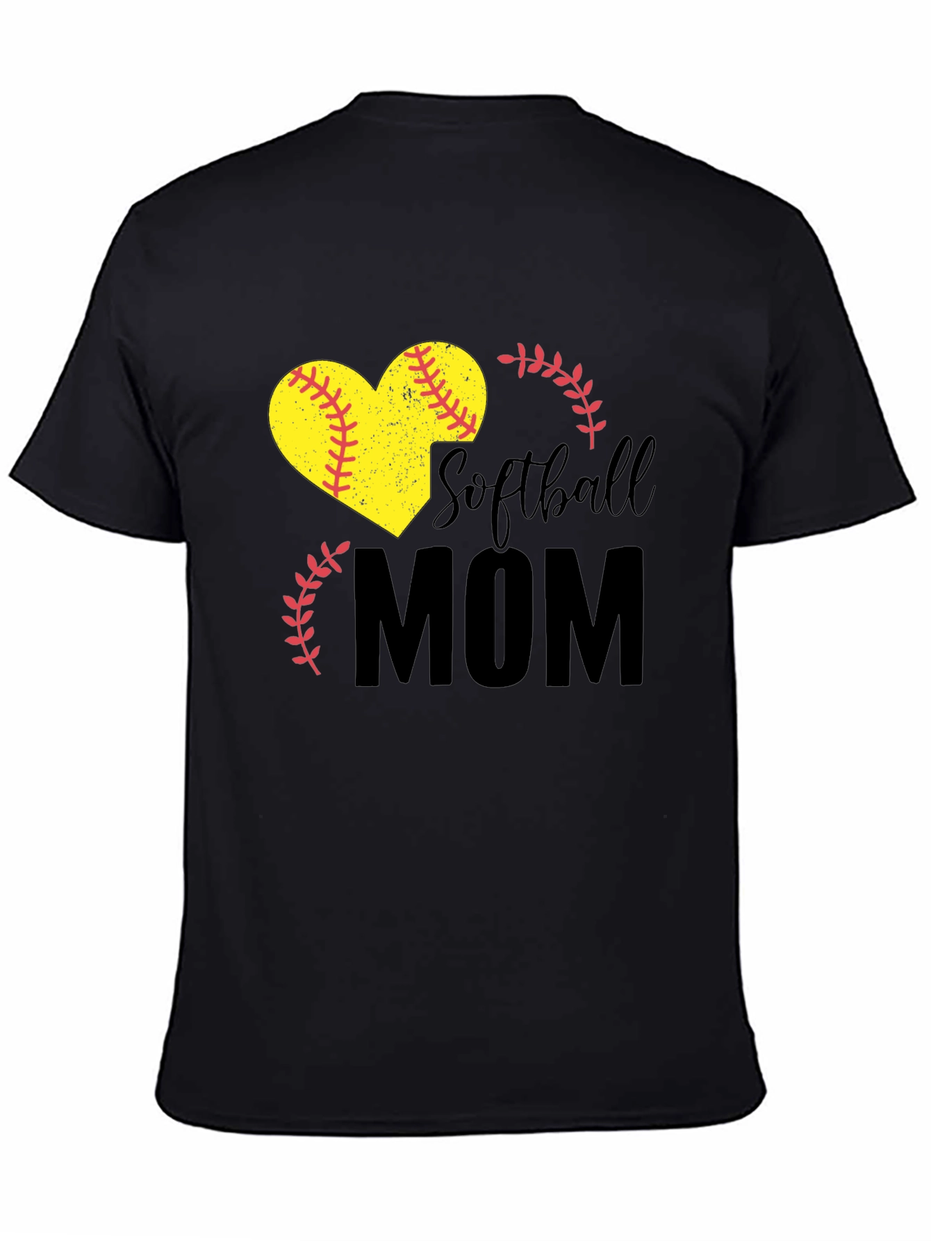 Softball Mom Heart Graphic Tee