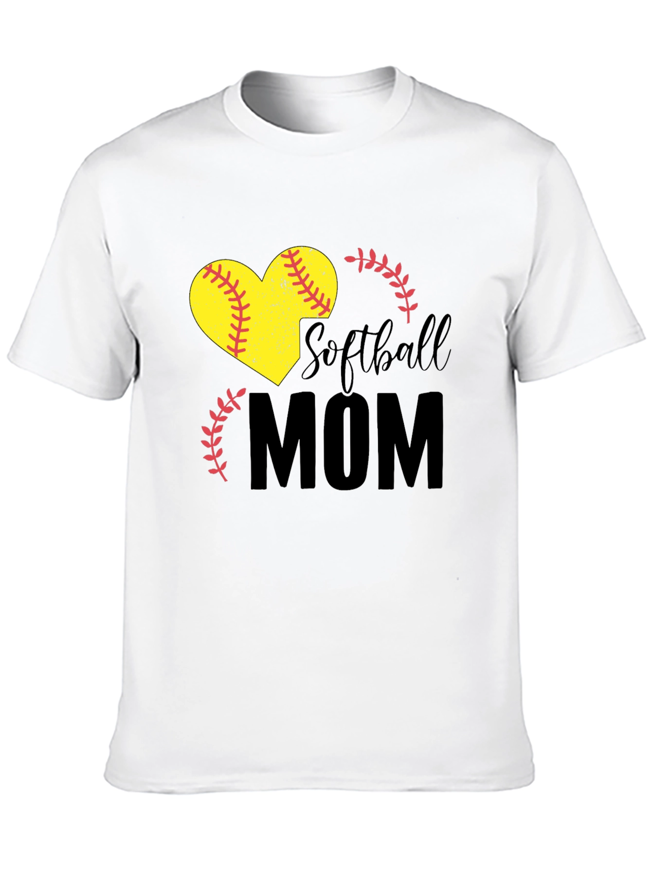 Softball Mom Heart Graphic Tee