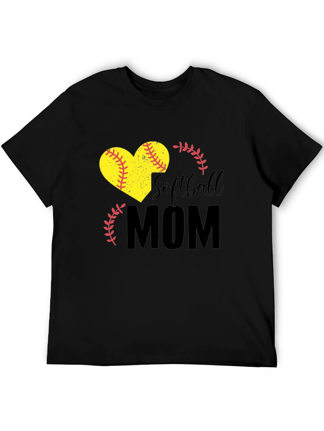 Softball Mom Heart Graphic Tee