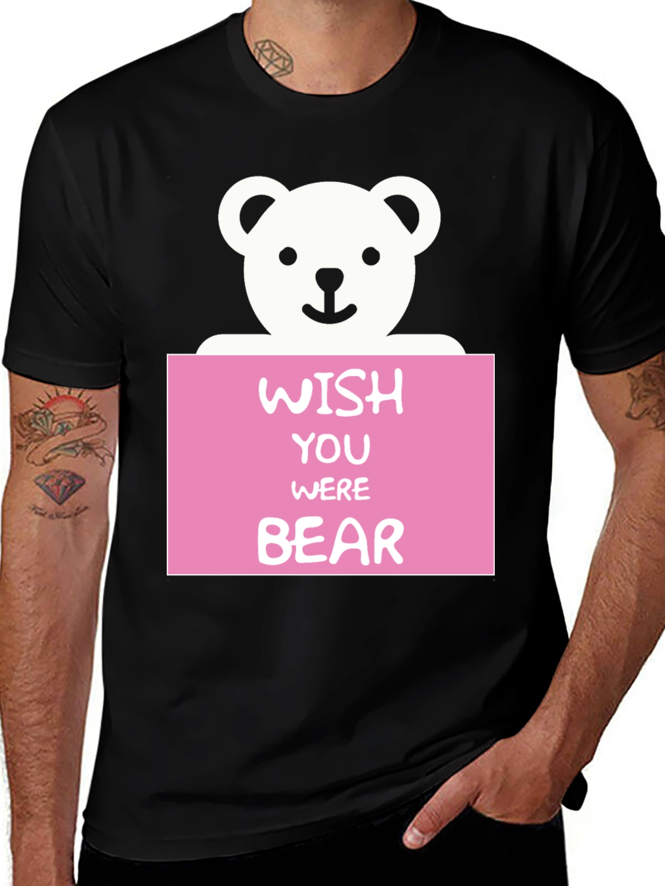 Wish You Were Bear T-Shirt - Cute Graphic Tee