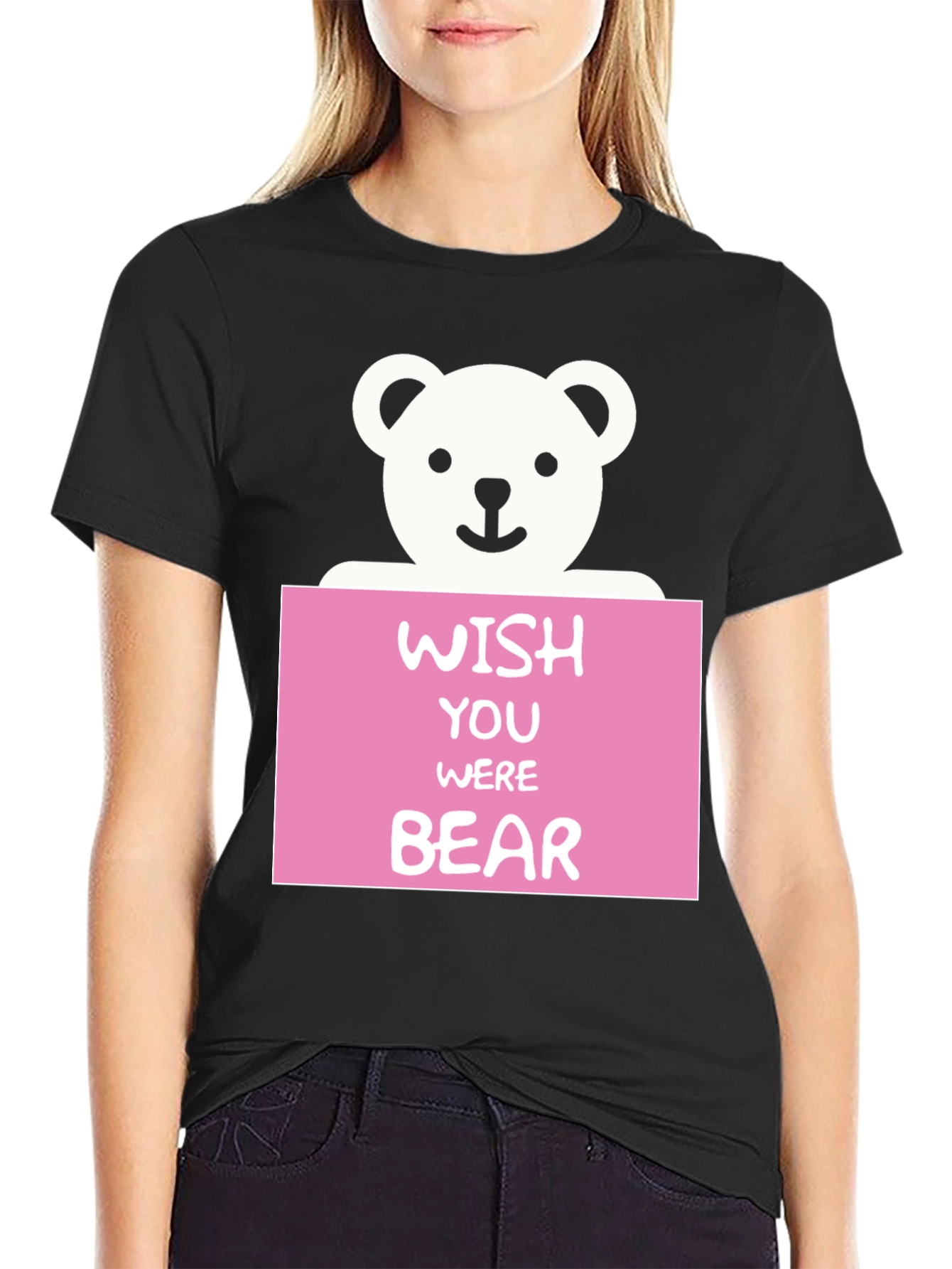 Wish You Were Bear T-Shirt - Cute Graphic Tee