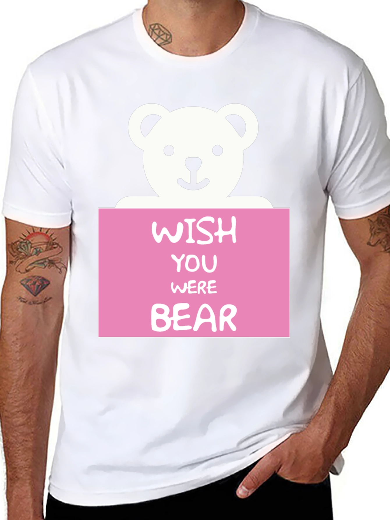 Wish You Were Bear T-Shirt - Cute Graphic Tee