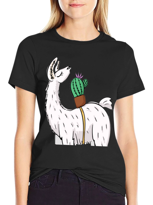 Llama Cactus Graphic Tee