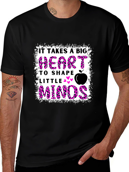 It Takes a Big Heart Teacher Graphic Tee