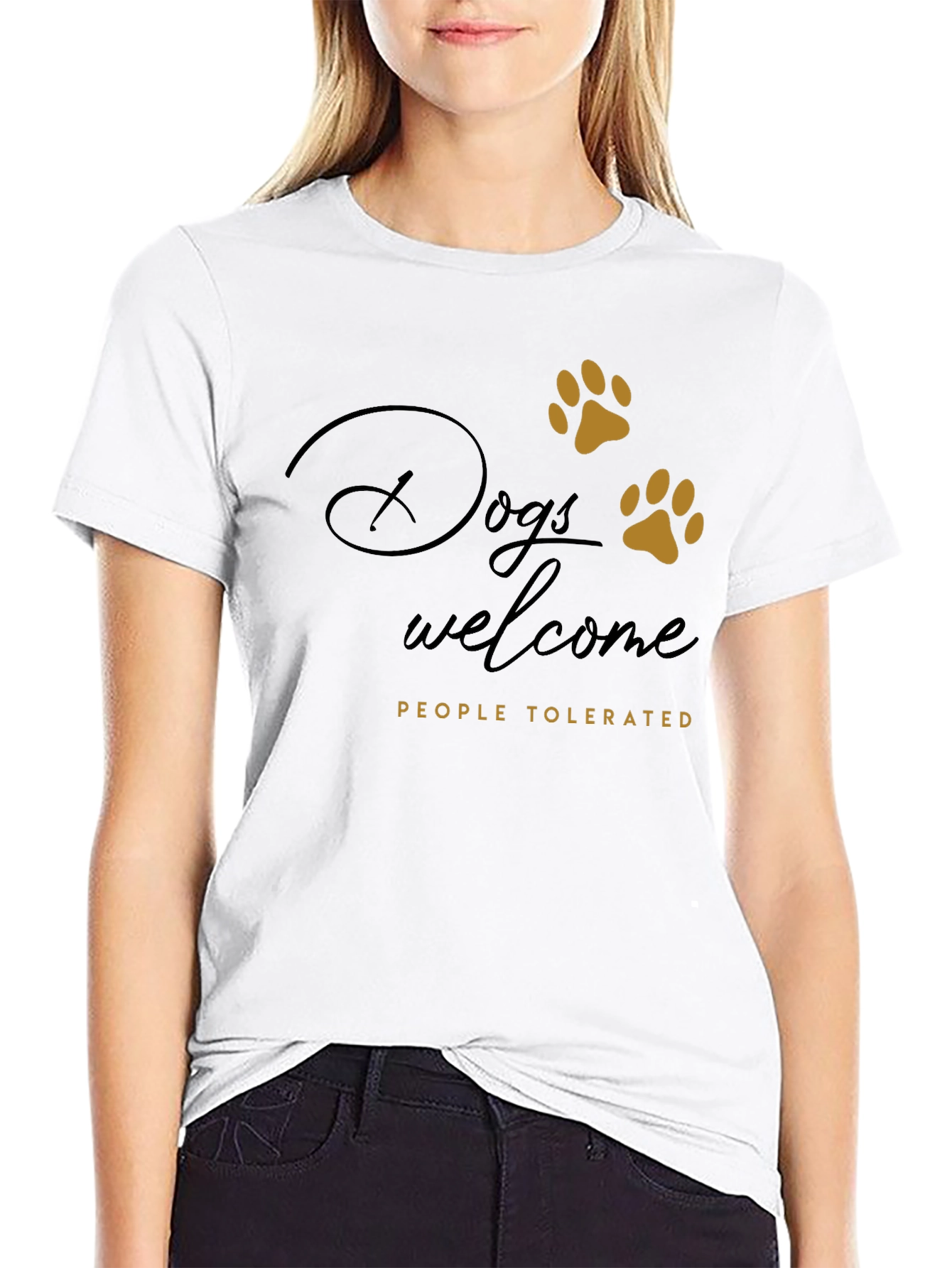 Dogs Welcome Tee - Funny Dog Lover Shirt