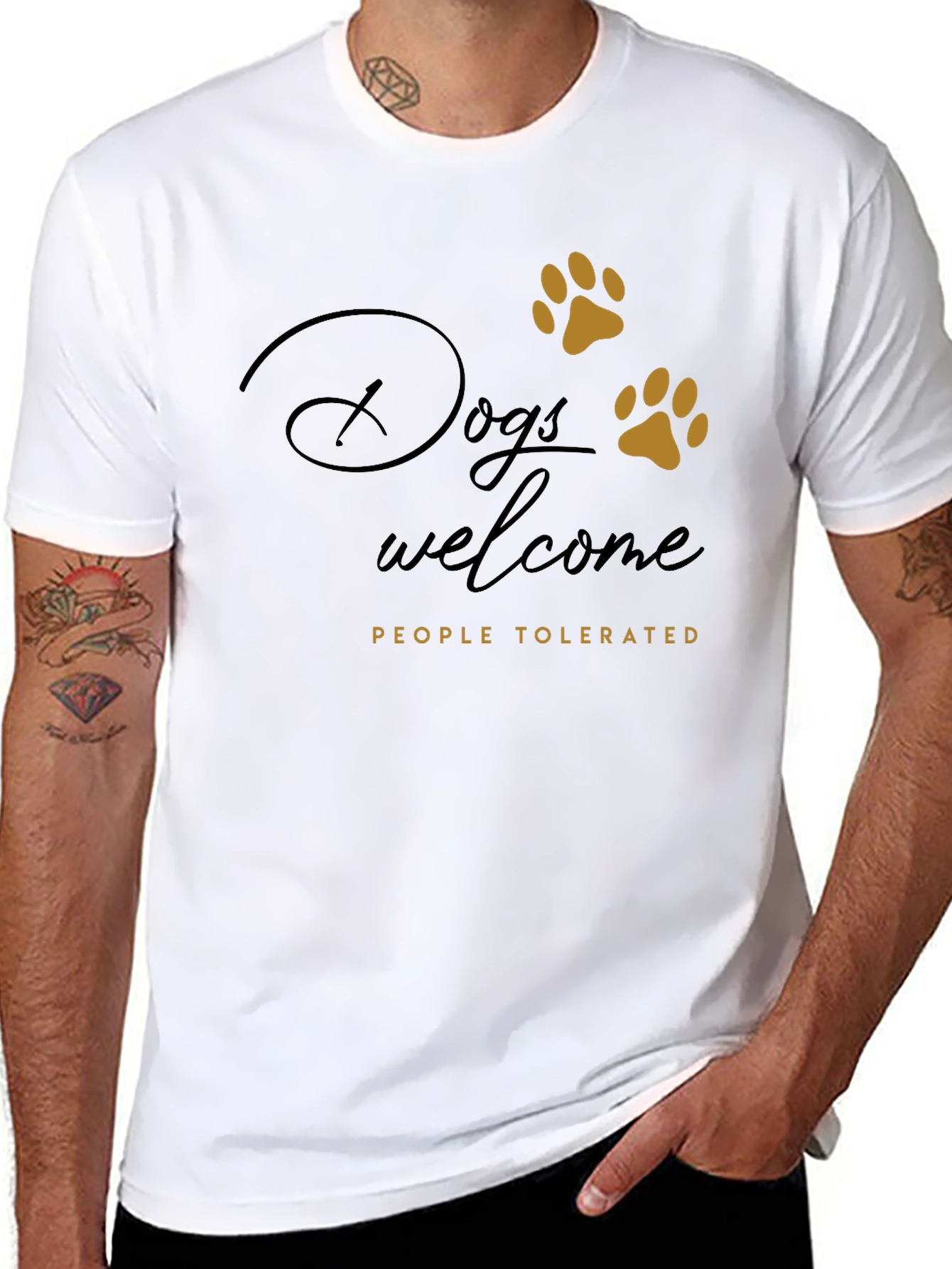 Dogs Welcome Tee - Funny Dog Lover Shirt