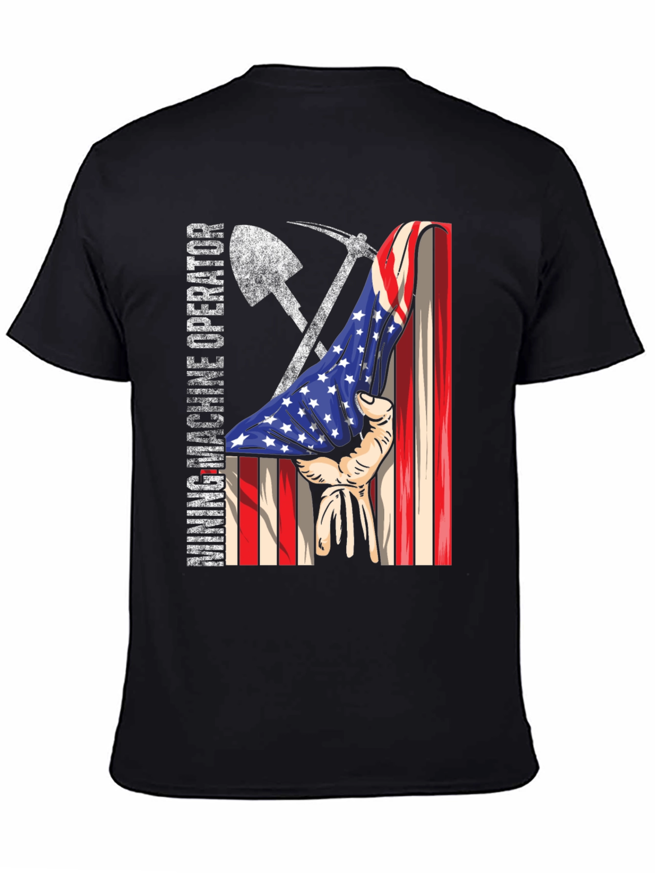 Mining Operator USA Flag Graphic Tee