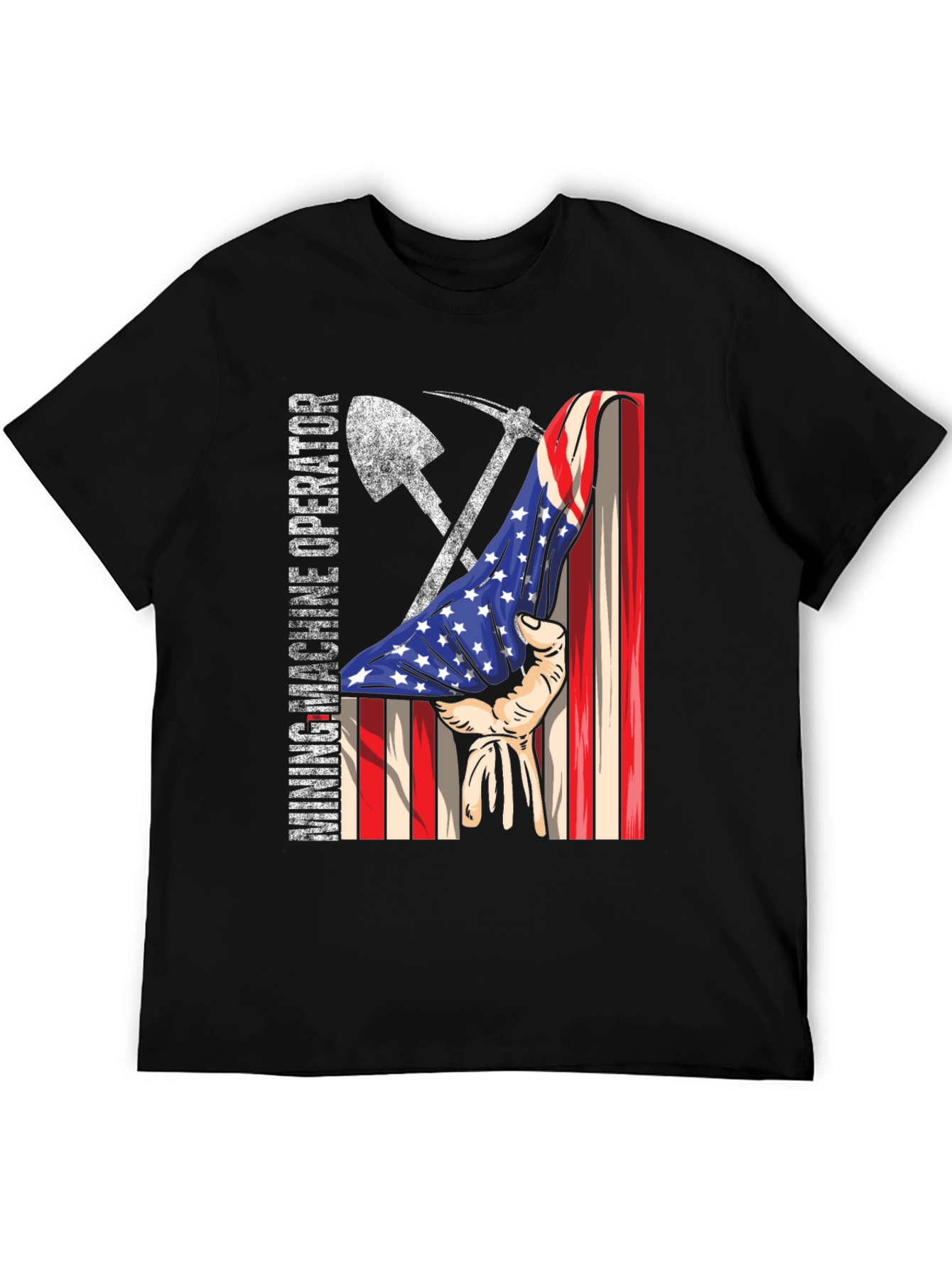 Mining Operator USA Flag Graphic Tee