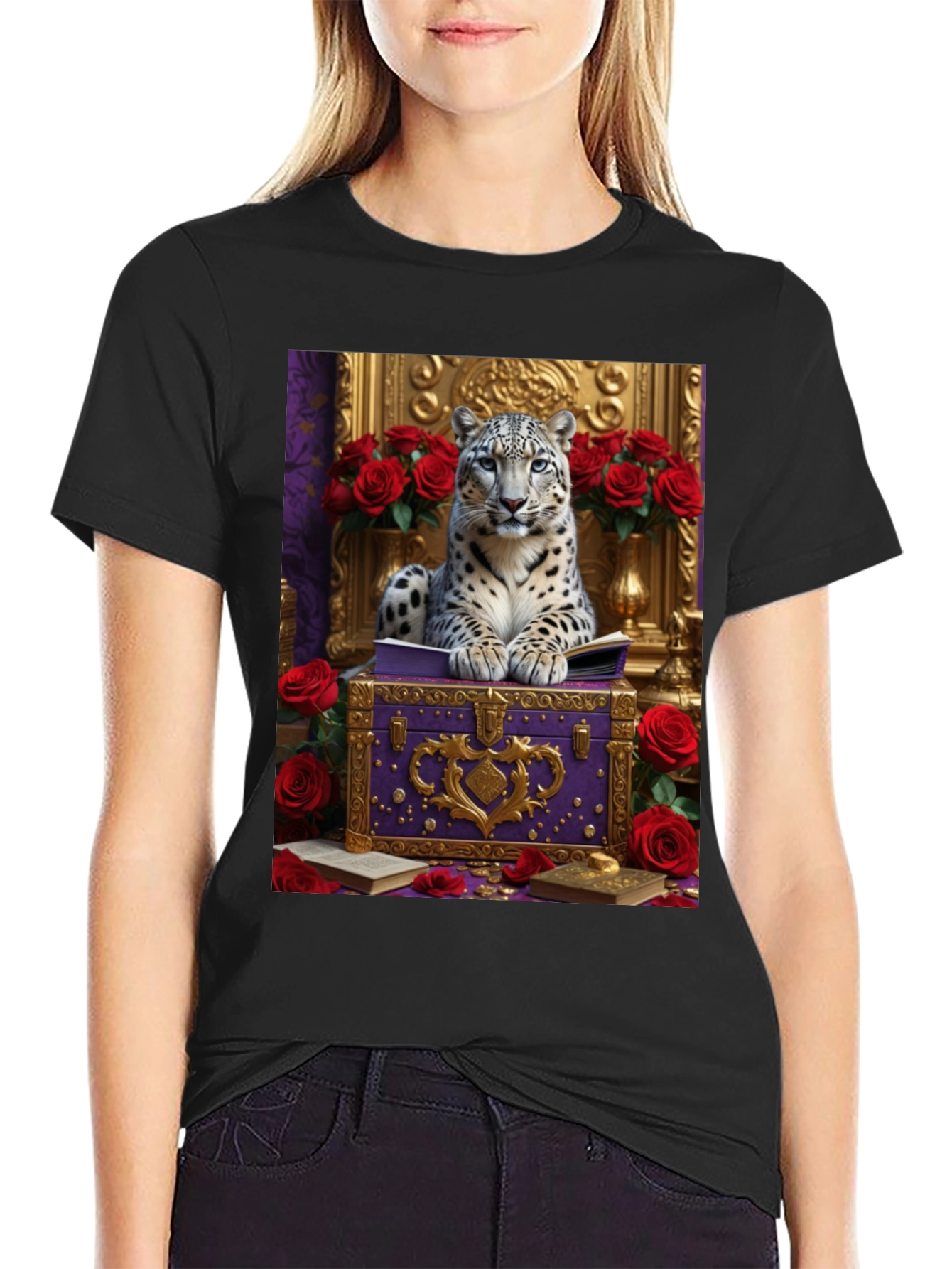 Royal Snow Leopard T-Shirt