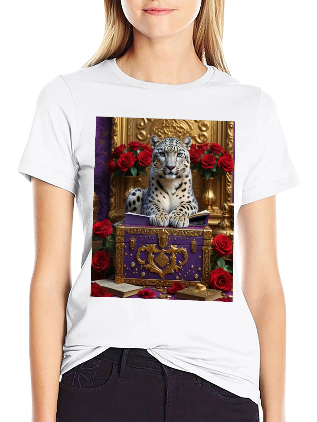 Royal Snow Leopard T-Shirt