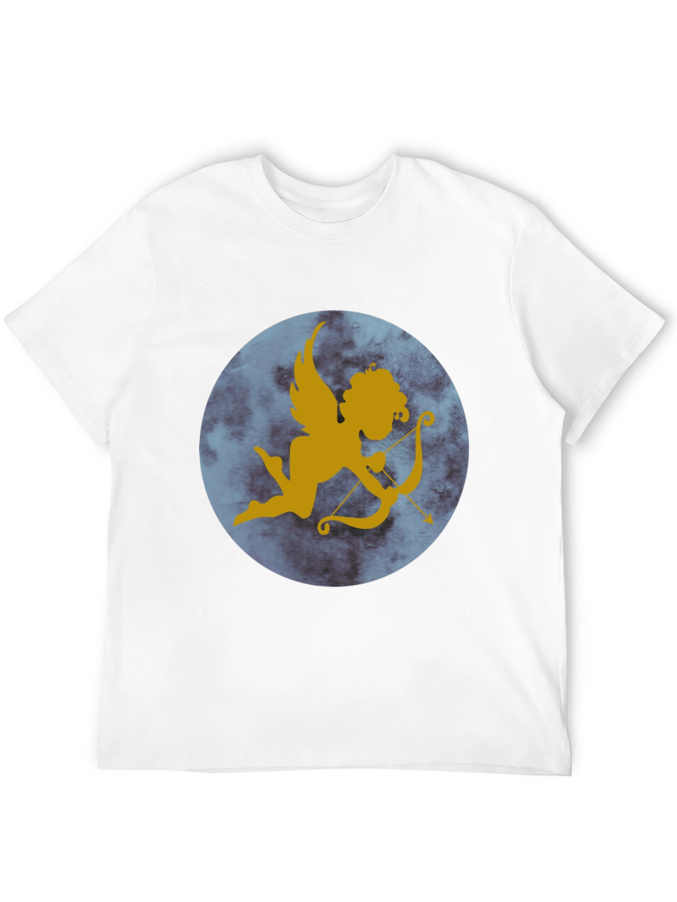 Cupid Graphic Print Tee - Black