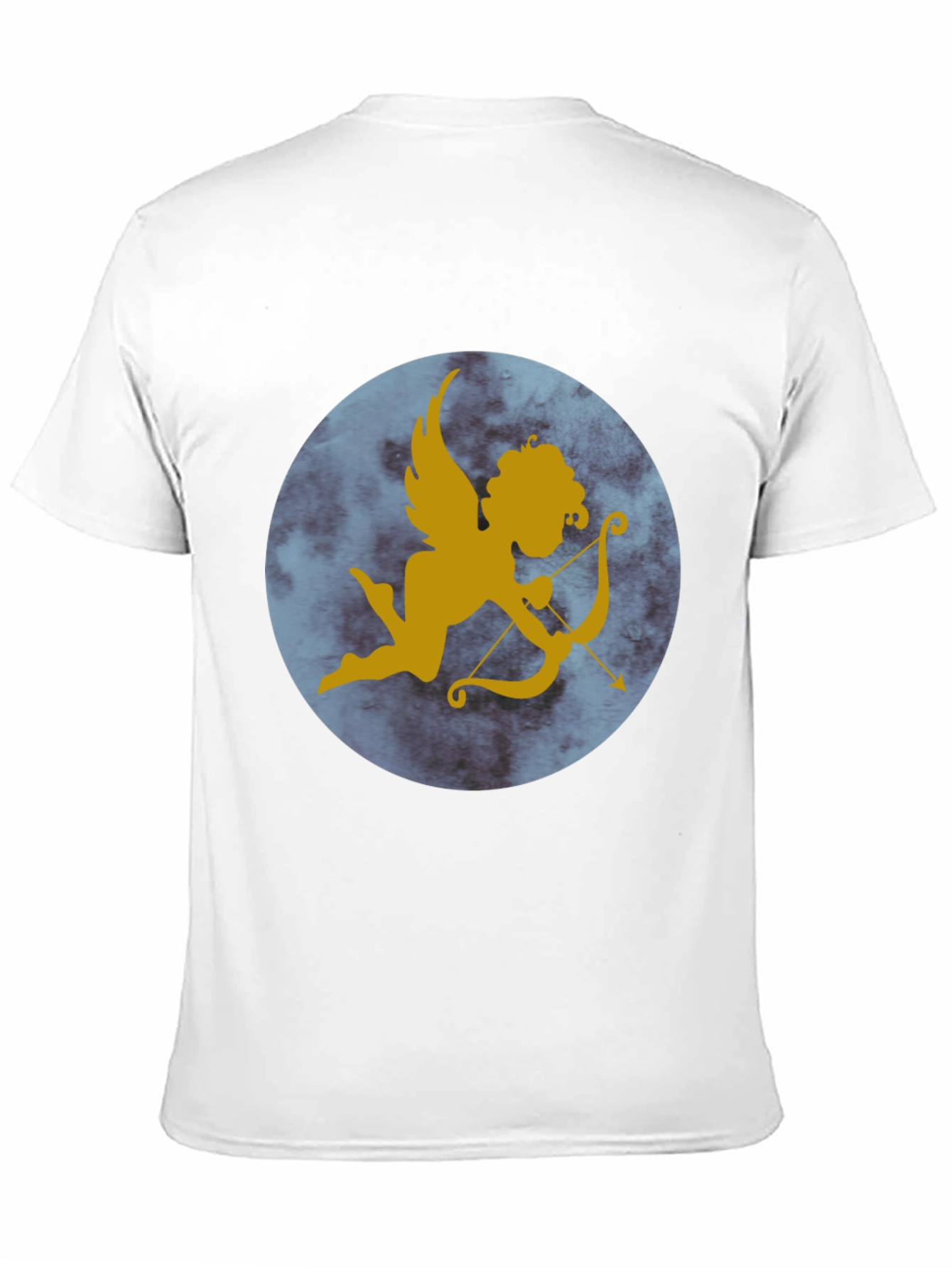 Cupid Graphic Print Tee - Black