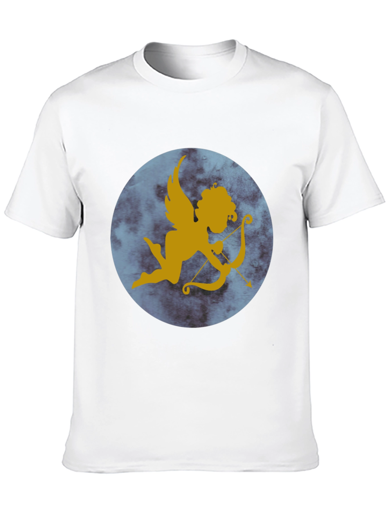 Cupid Graphic Print Tee - Black