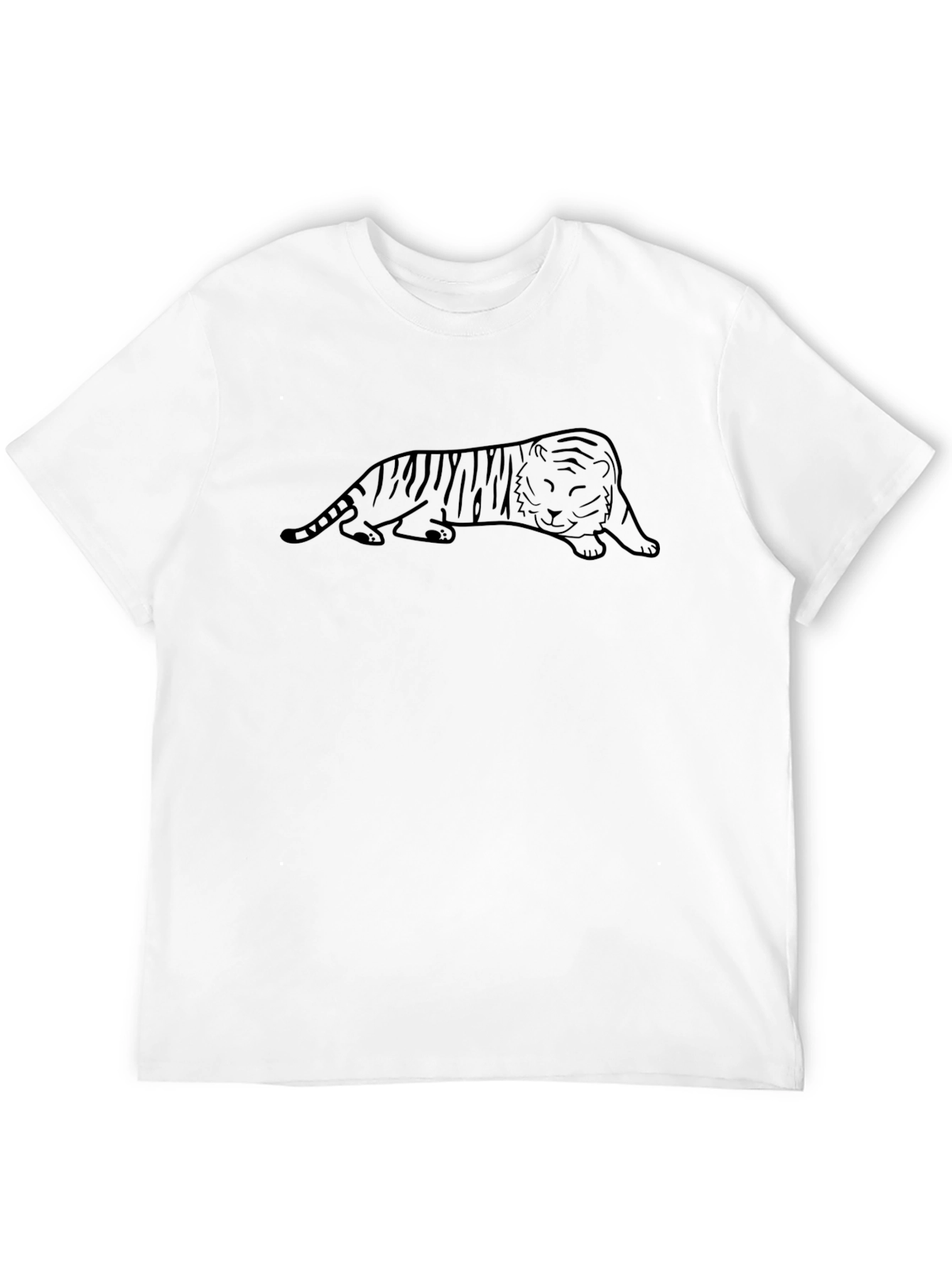 Black Tiger Graphic Tee - Soft Cotton