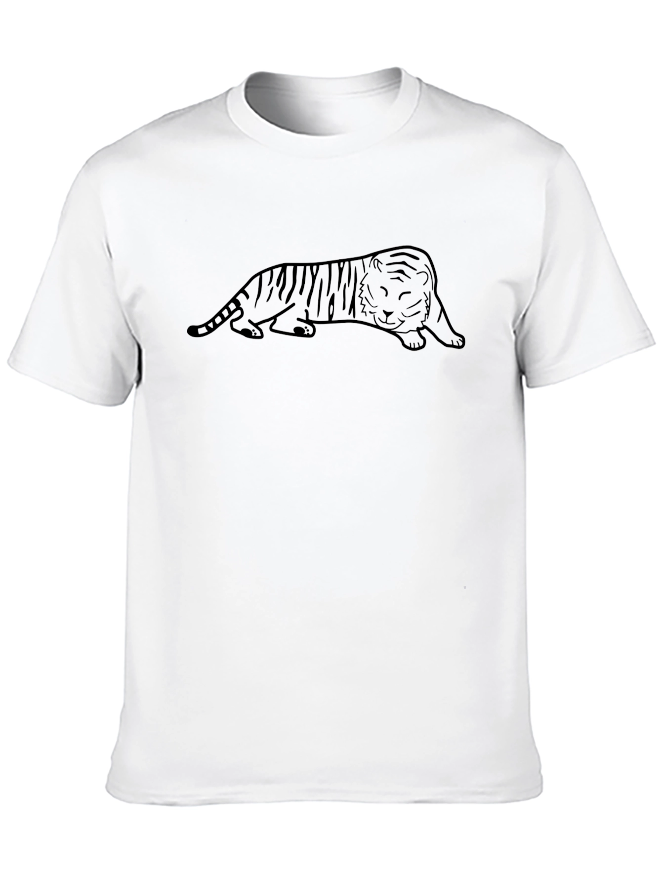 Black Tiger Graphic Tee - Soft Cotton