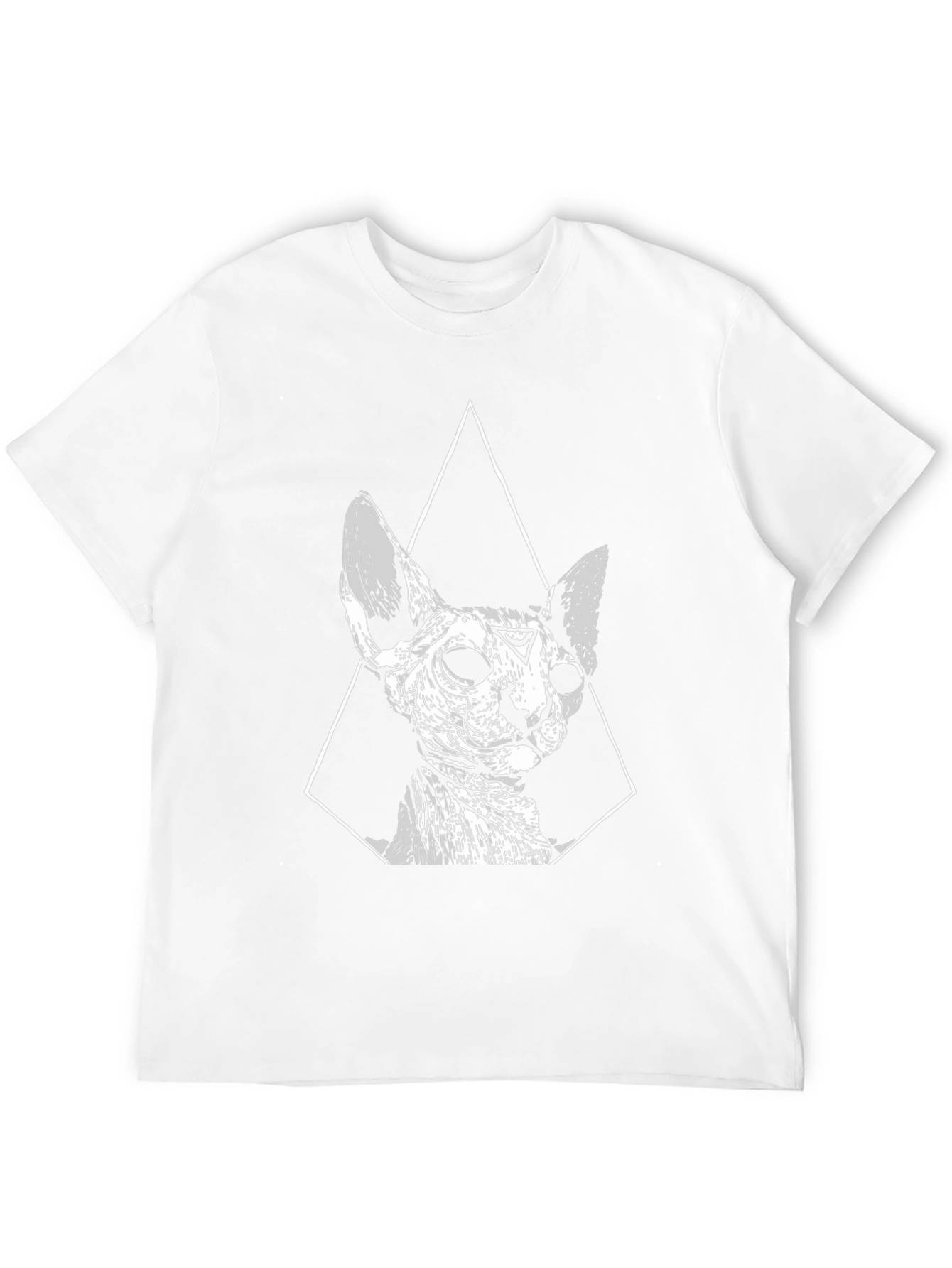 Occult Cat Graphic Tee - Stylish Black T-Shirt
