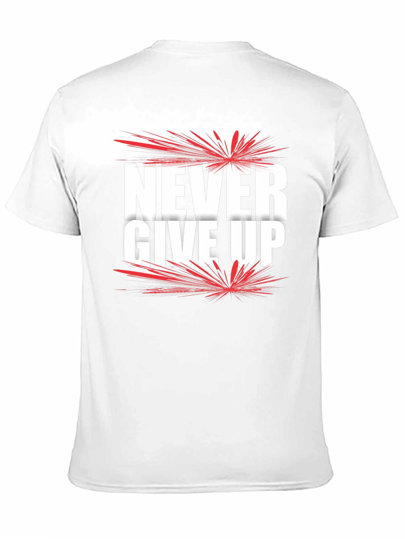 Never Give Up Graphic Tee - Motivational Shirt
