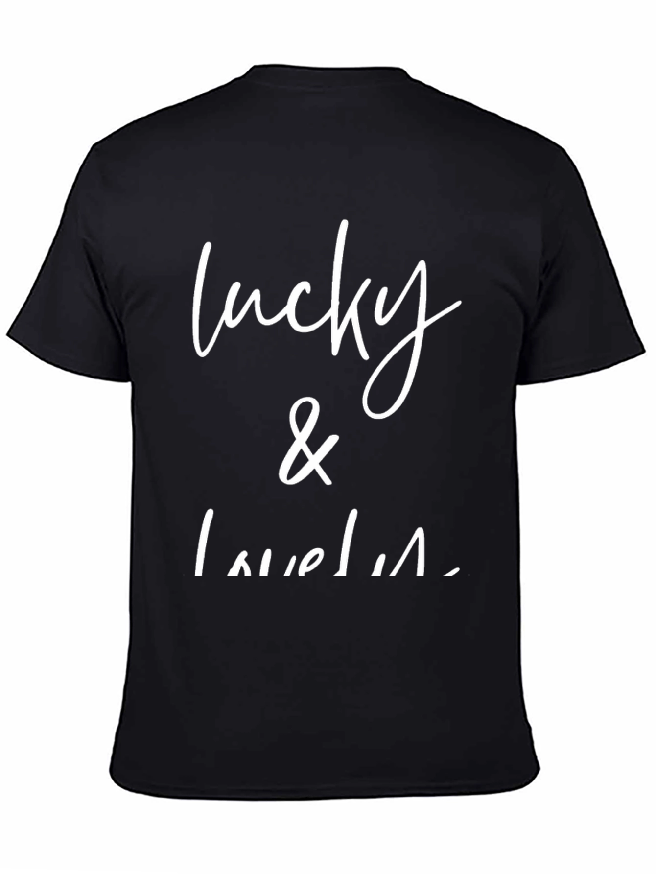 Lucky & Lovely Graphic Tee - Black T-Shirt
