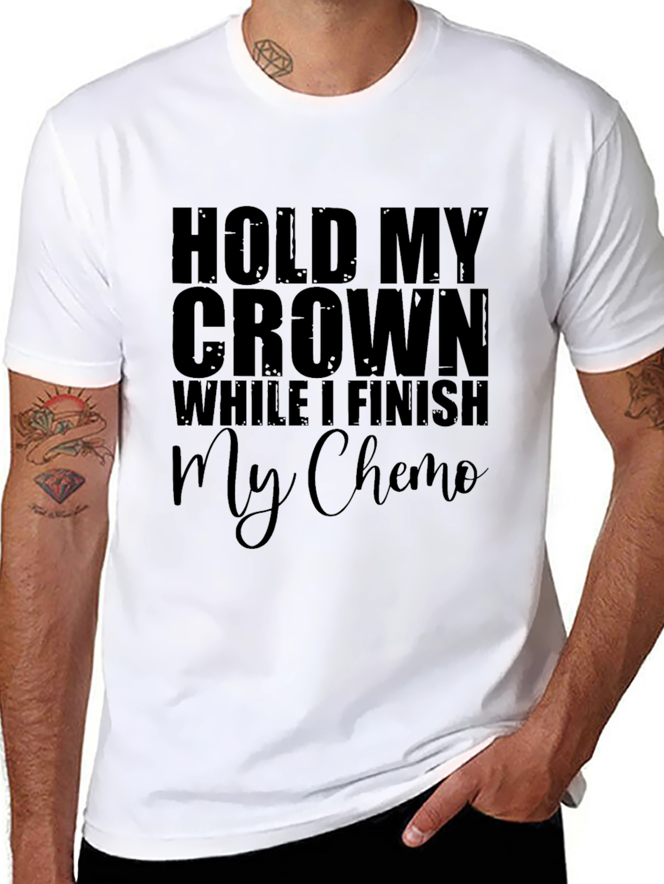 Hold My Crown Chemo T-Shirt - Black