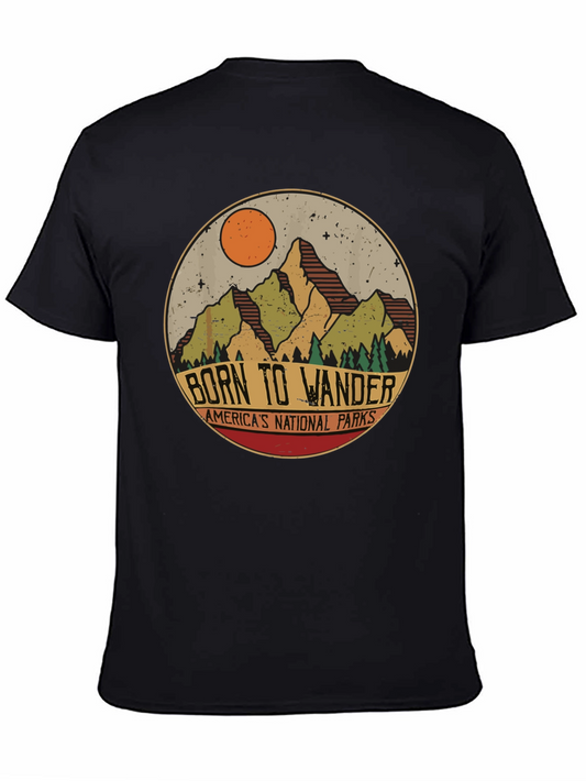 Born to Wander Graphic Tee - Nature Lovers T-Shirt