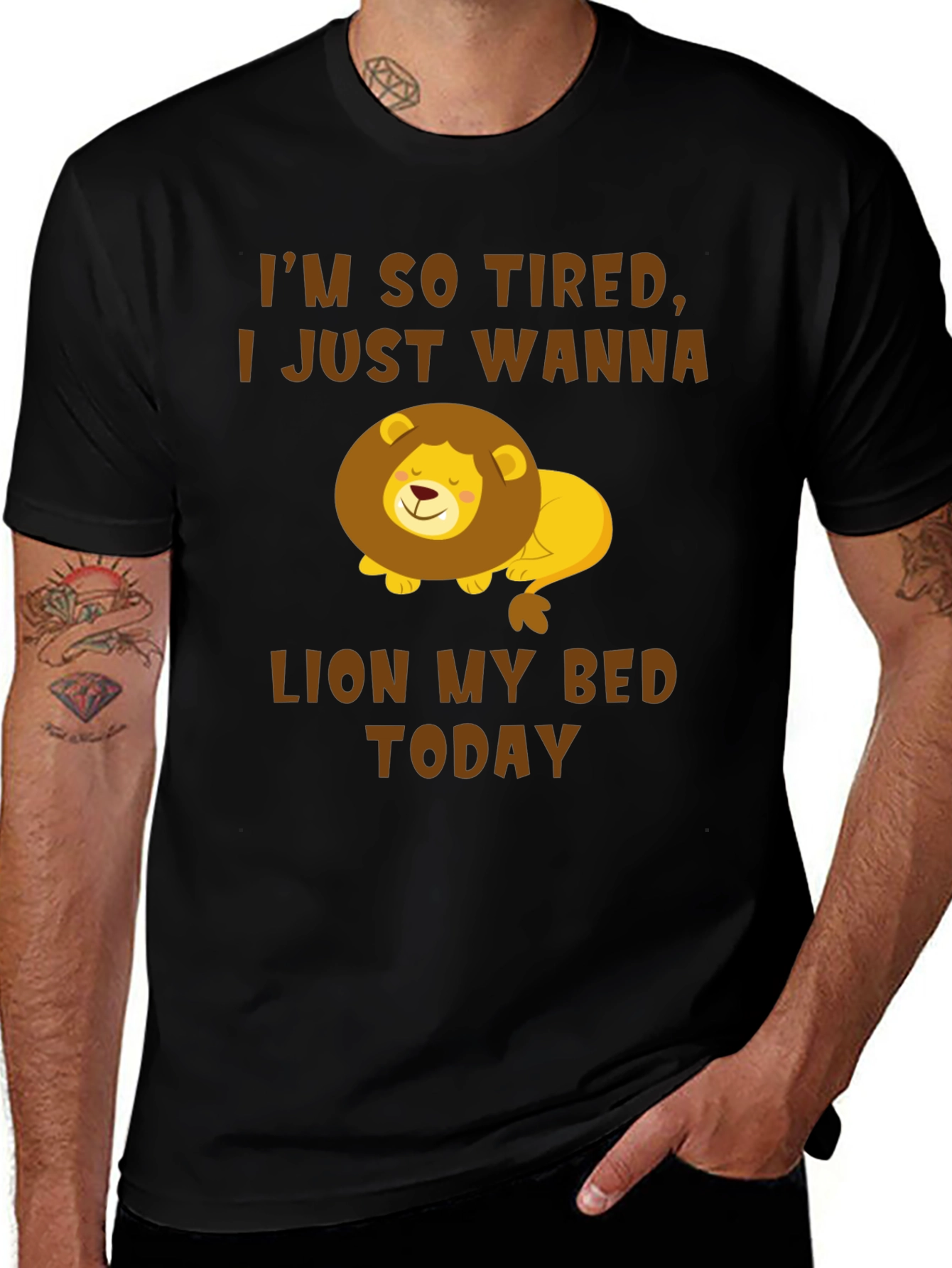 Im So Tired Lion T-Shirt