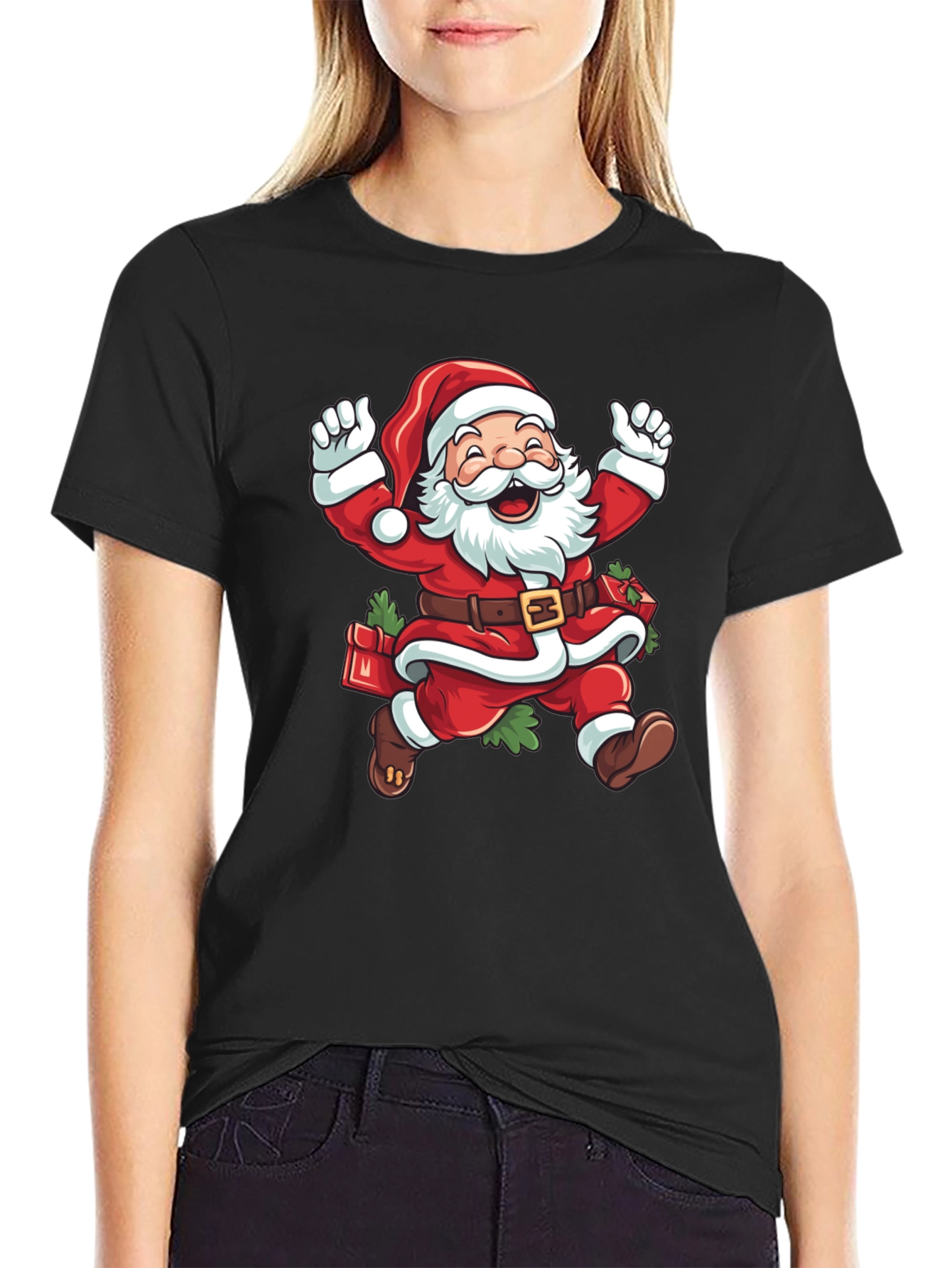 Santa Claus T-Shirt - Christmas Holiday Cheer