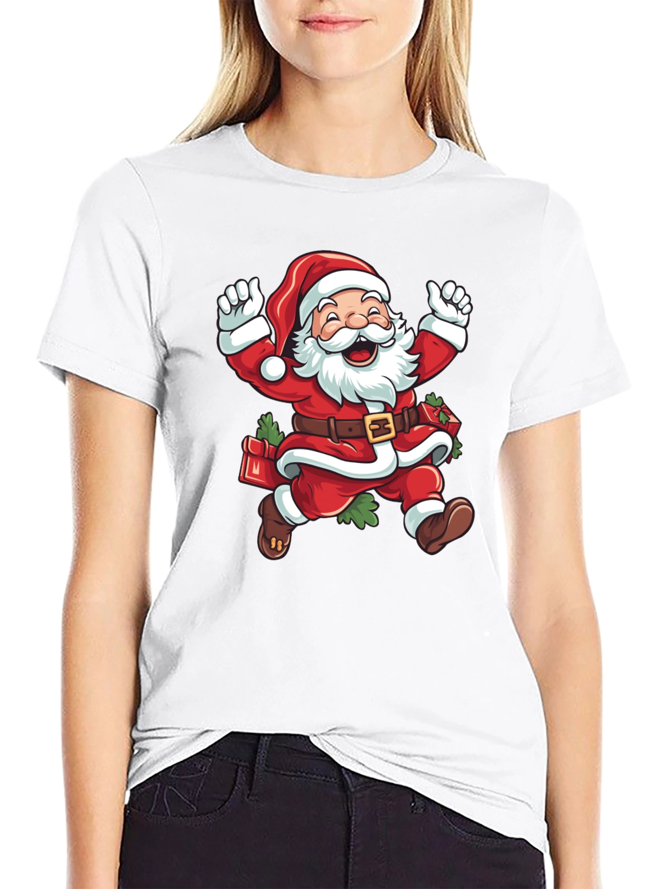Santa Claus T-Shirt - Christmas Holiday Cheer