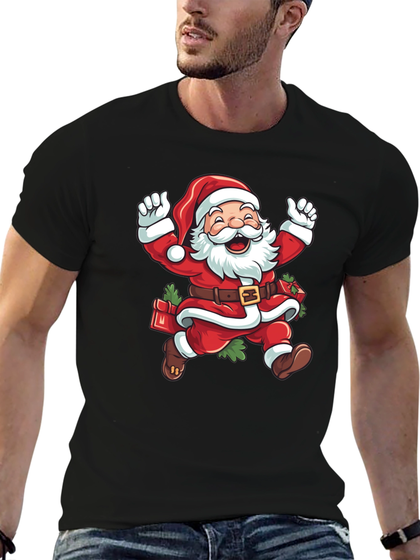 Santa Claus T-Shirt - Christmas Holiday Cheer