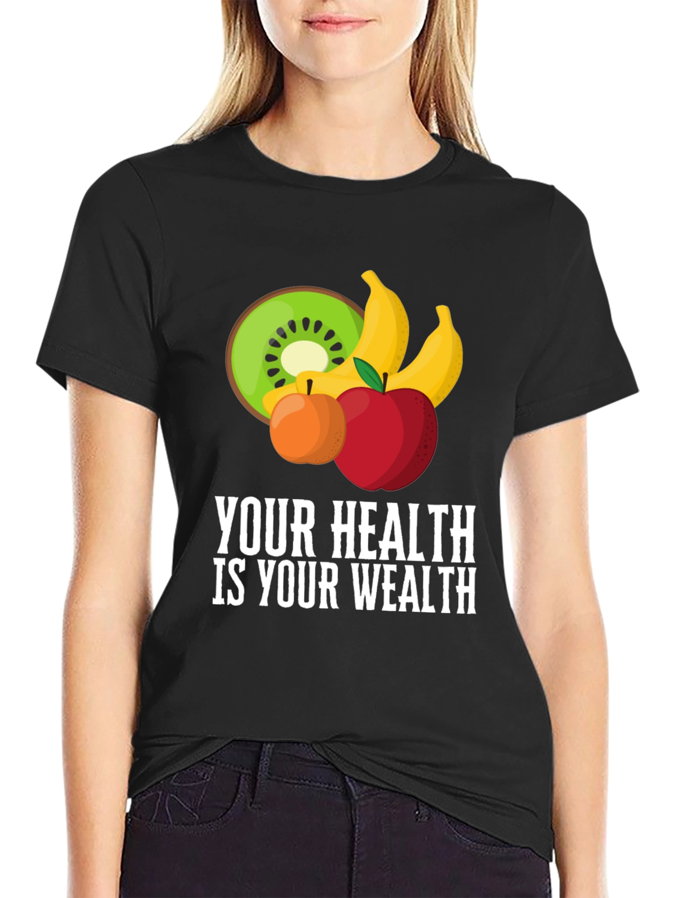 Your Health Is Your Wealth Fruit Tee