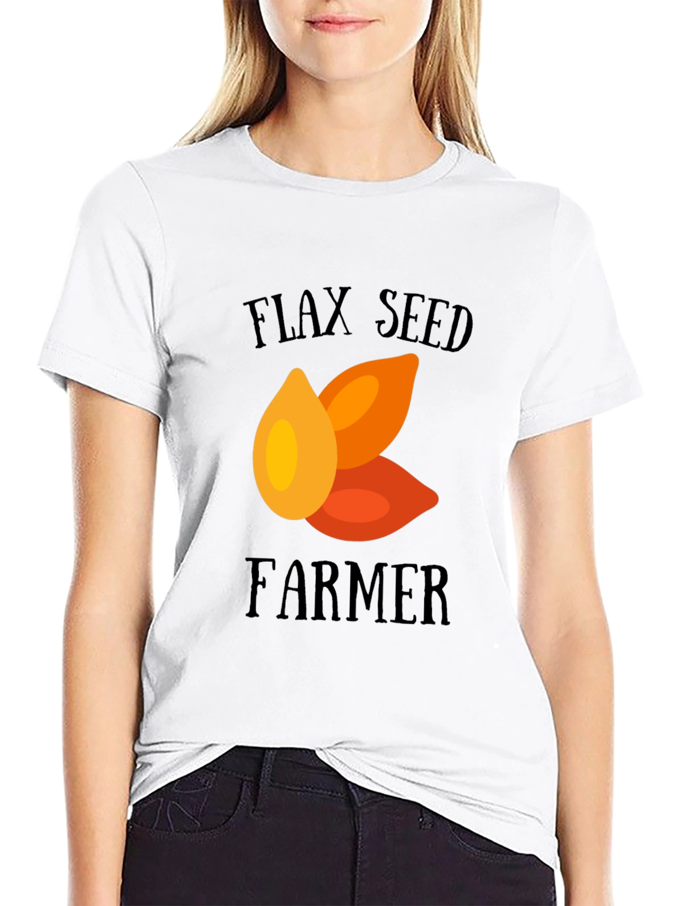 Flax Seed Farmer Graphic Tee - Unique Design