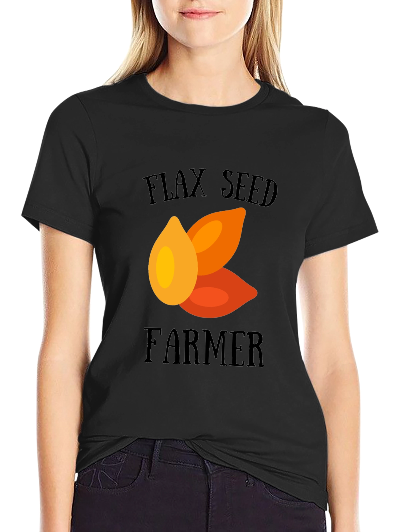 Flax Seed Farmer Graphic Tee - Unique Design