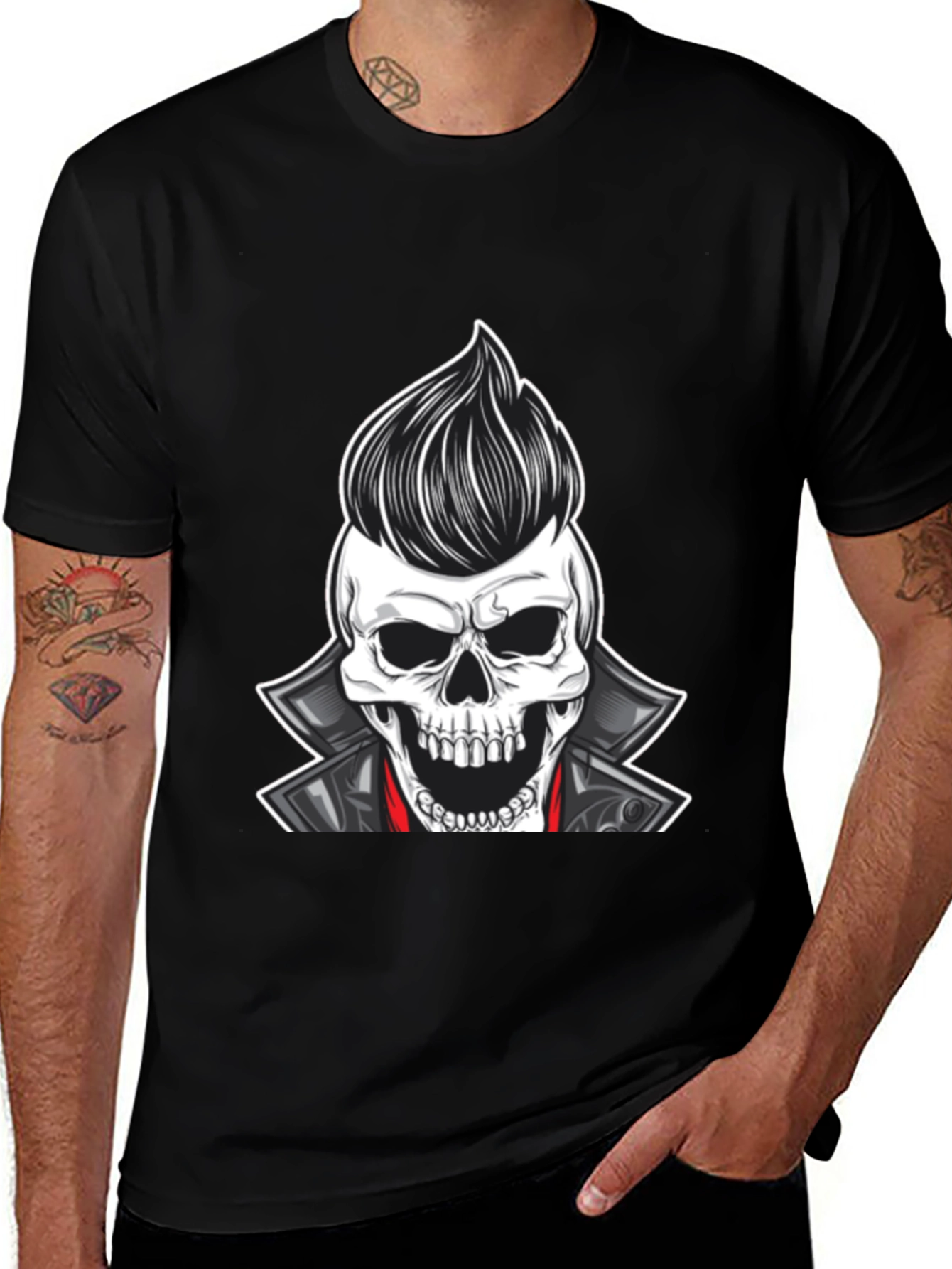 Skull Rocker T-Shirt - Cool & Edgy Design